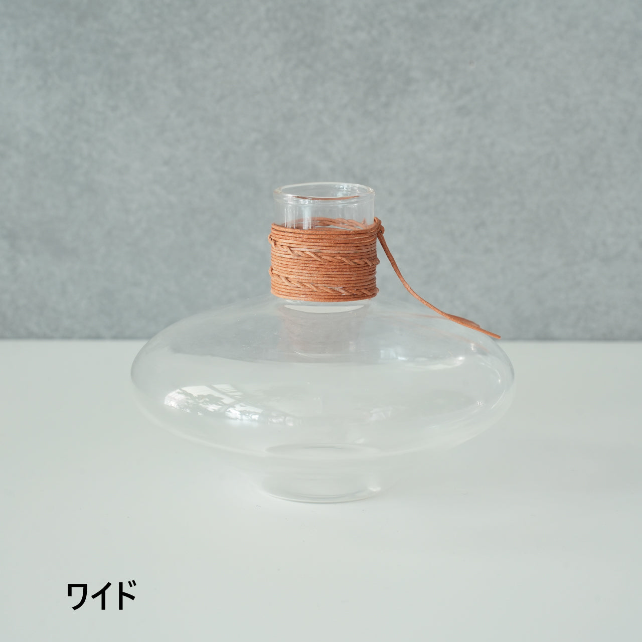 Leather Glass Vase
