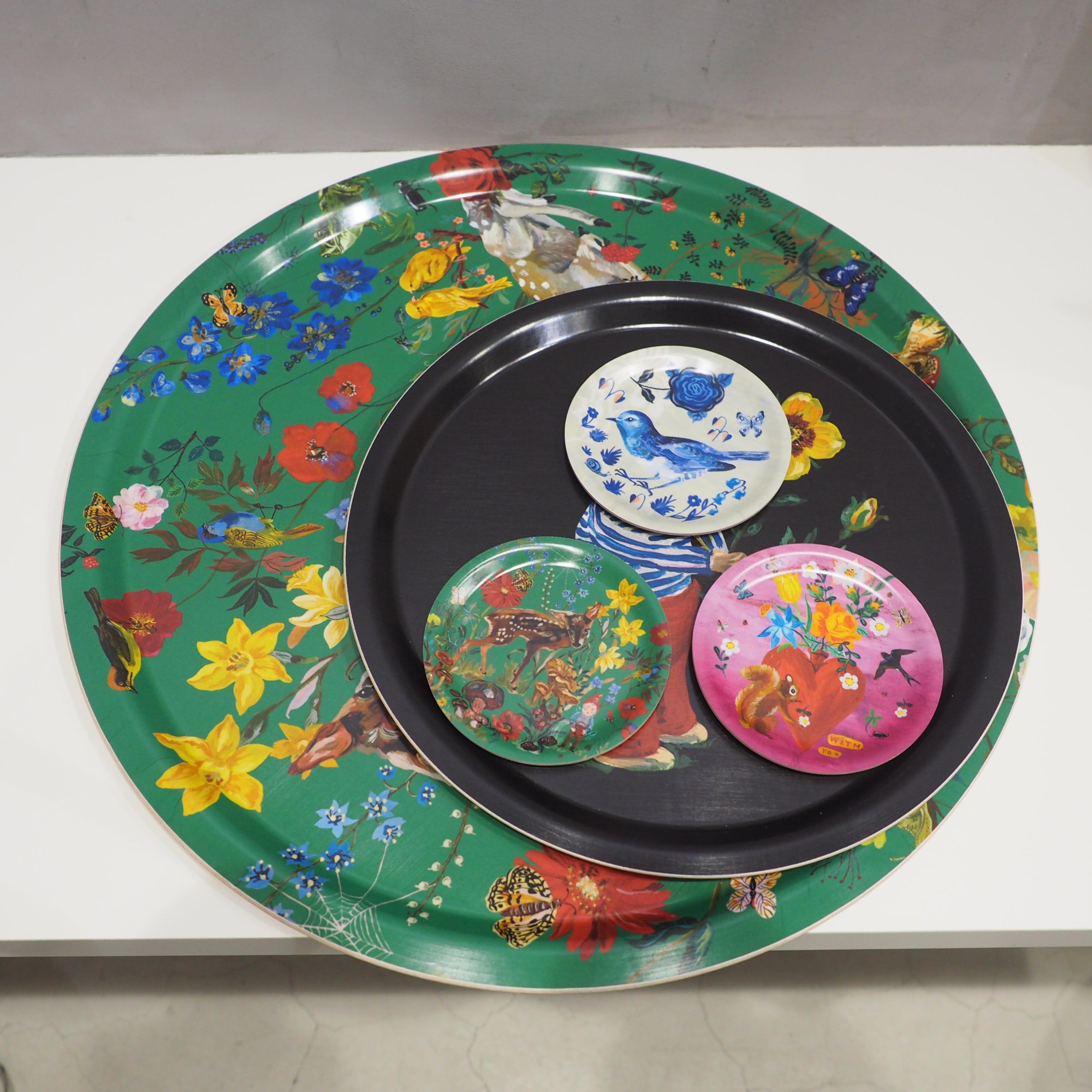 Nathalie Lete Bunny Round Tray