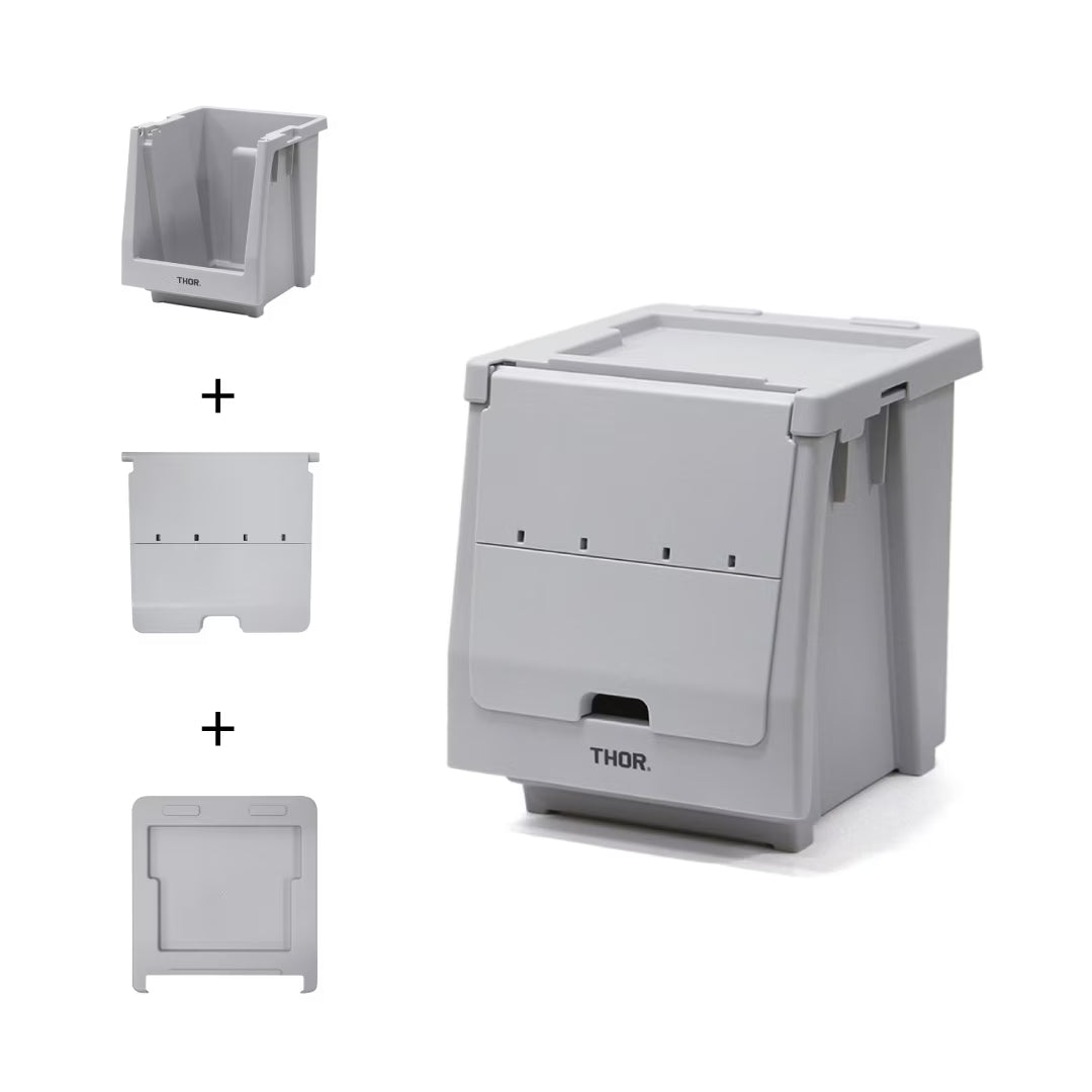 【本体+蓋+扉】THOR Stacking Shelf Container 20L