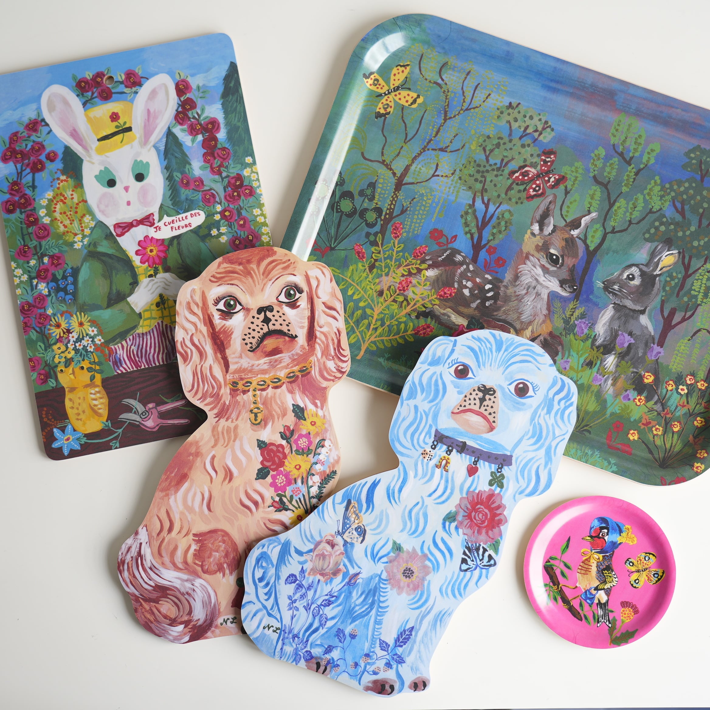 Nathalie Lete Blue Dog Serving Board