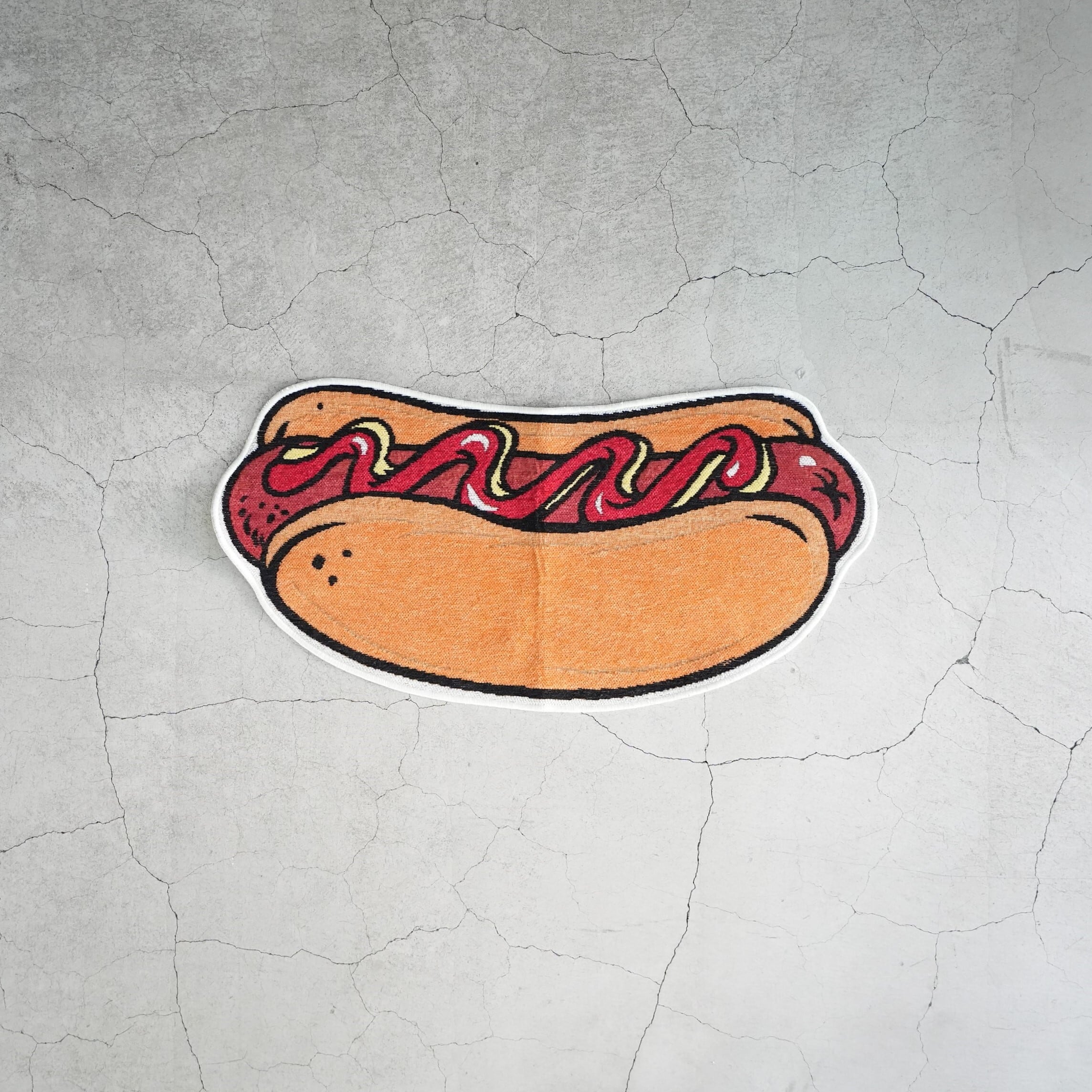 Motif Rug Mat Hot Dog Medium