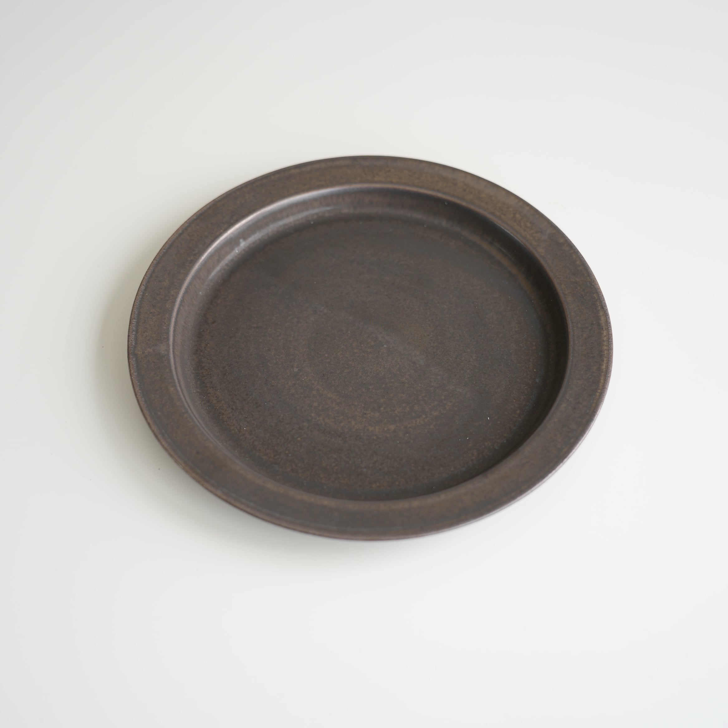 Ancient Pottery Plate L Brass