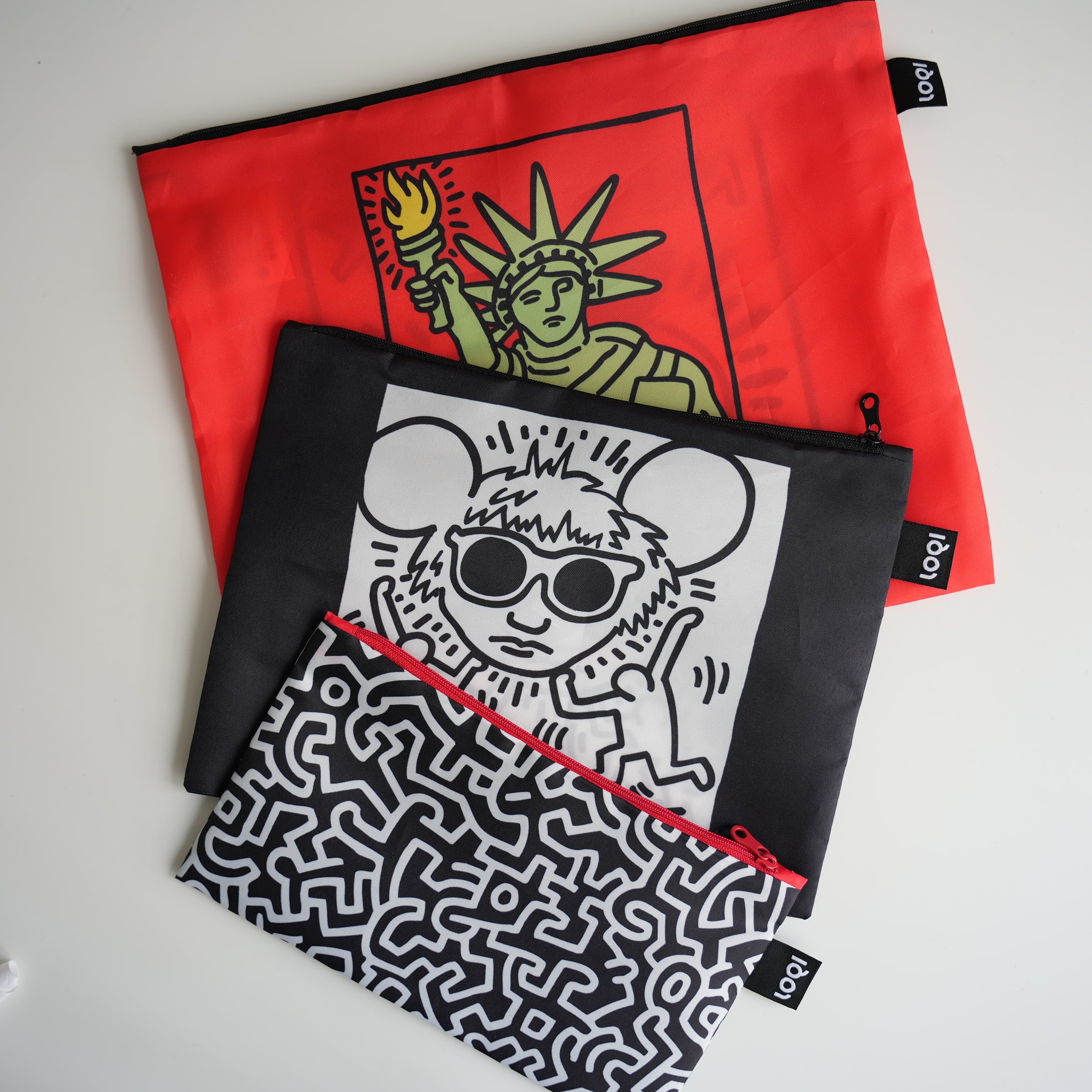 Zip Pouch Set KEITH HARING