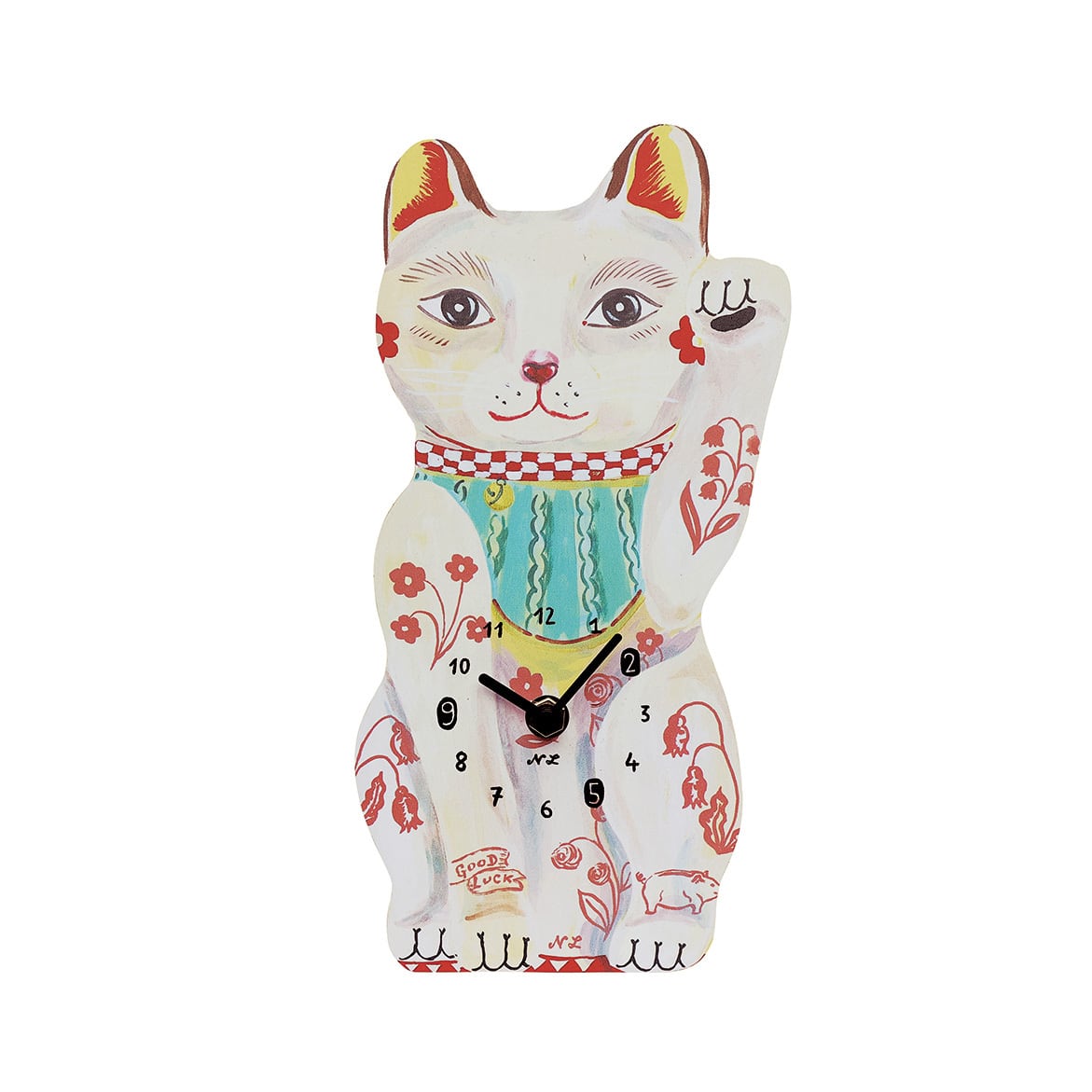 Nathalie lete Diecut clock Lucky cat