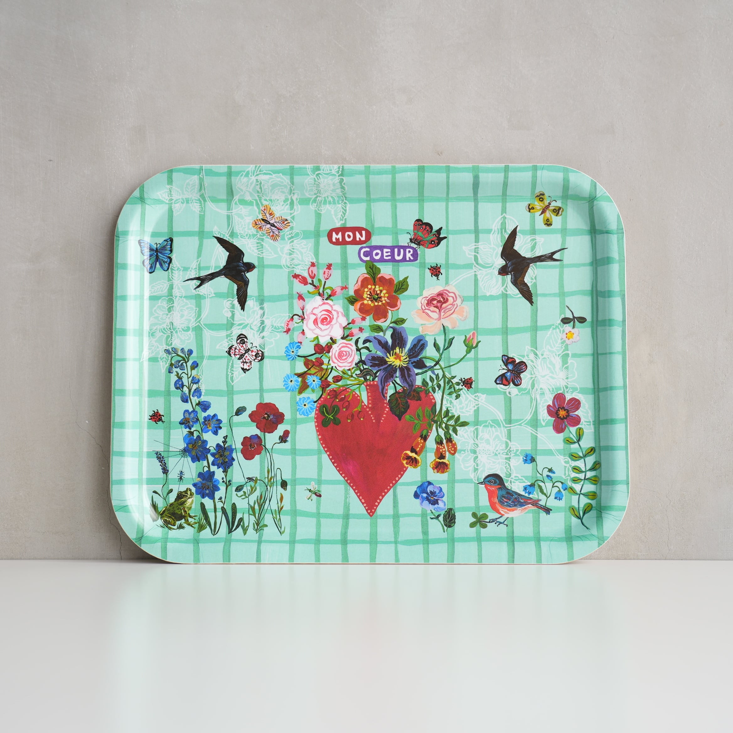 Nathalie Lete Mon Coeur Rect Tray