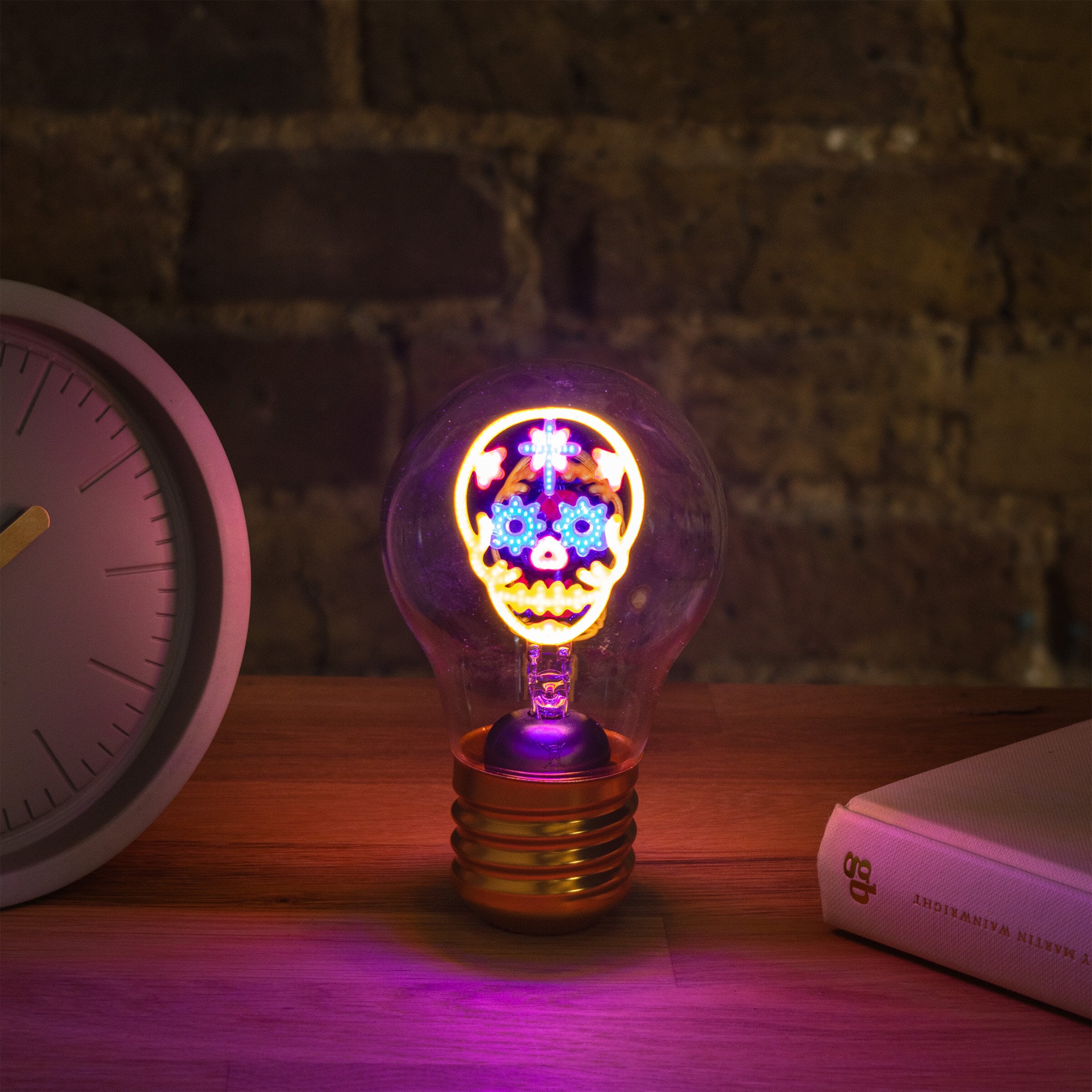 Cordless Lightbulb Skull