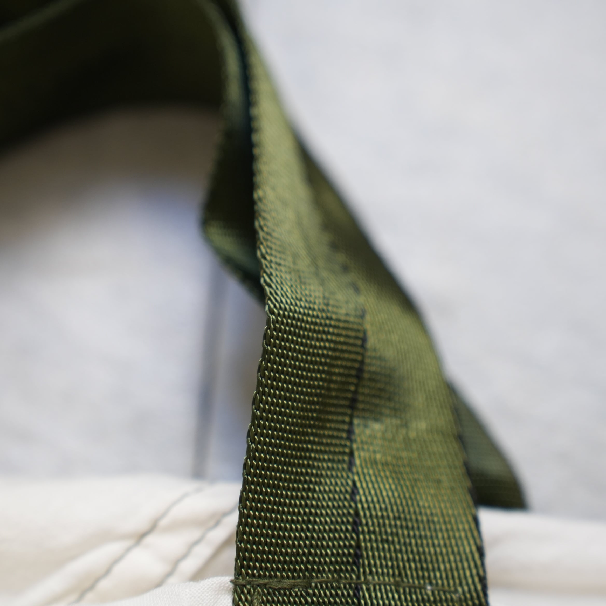 Vintage Parachute Tote Bag Green Belt