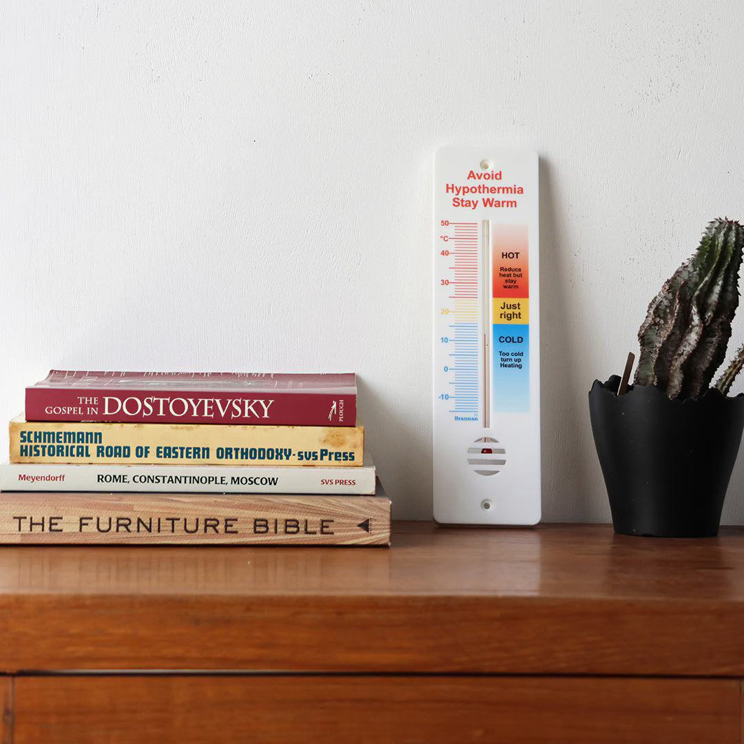 Plastic Wall Thermometer 255mm Comfort