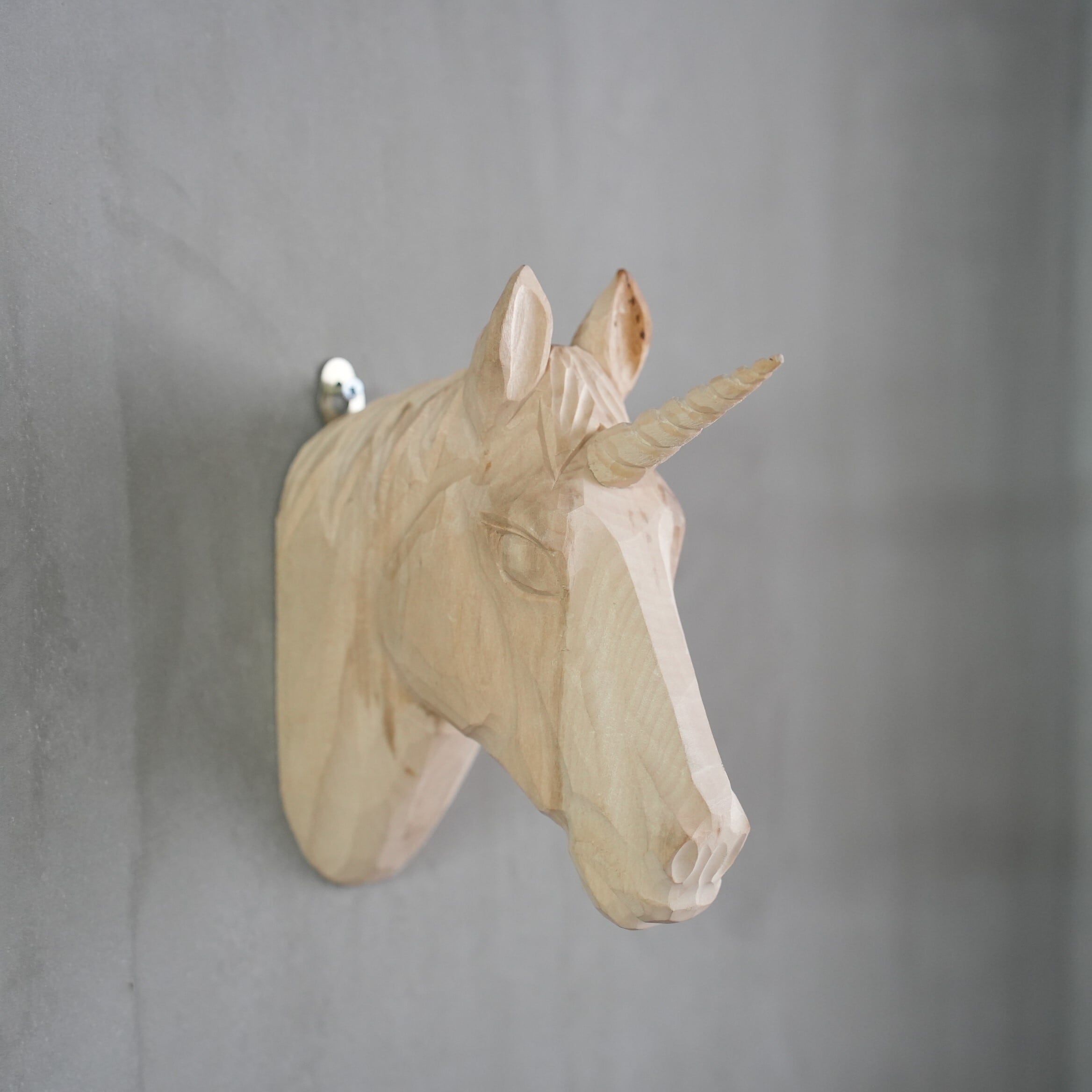 Wooden Animal Head / Unicorn