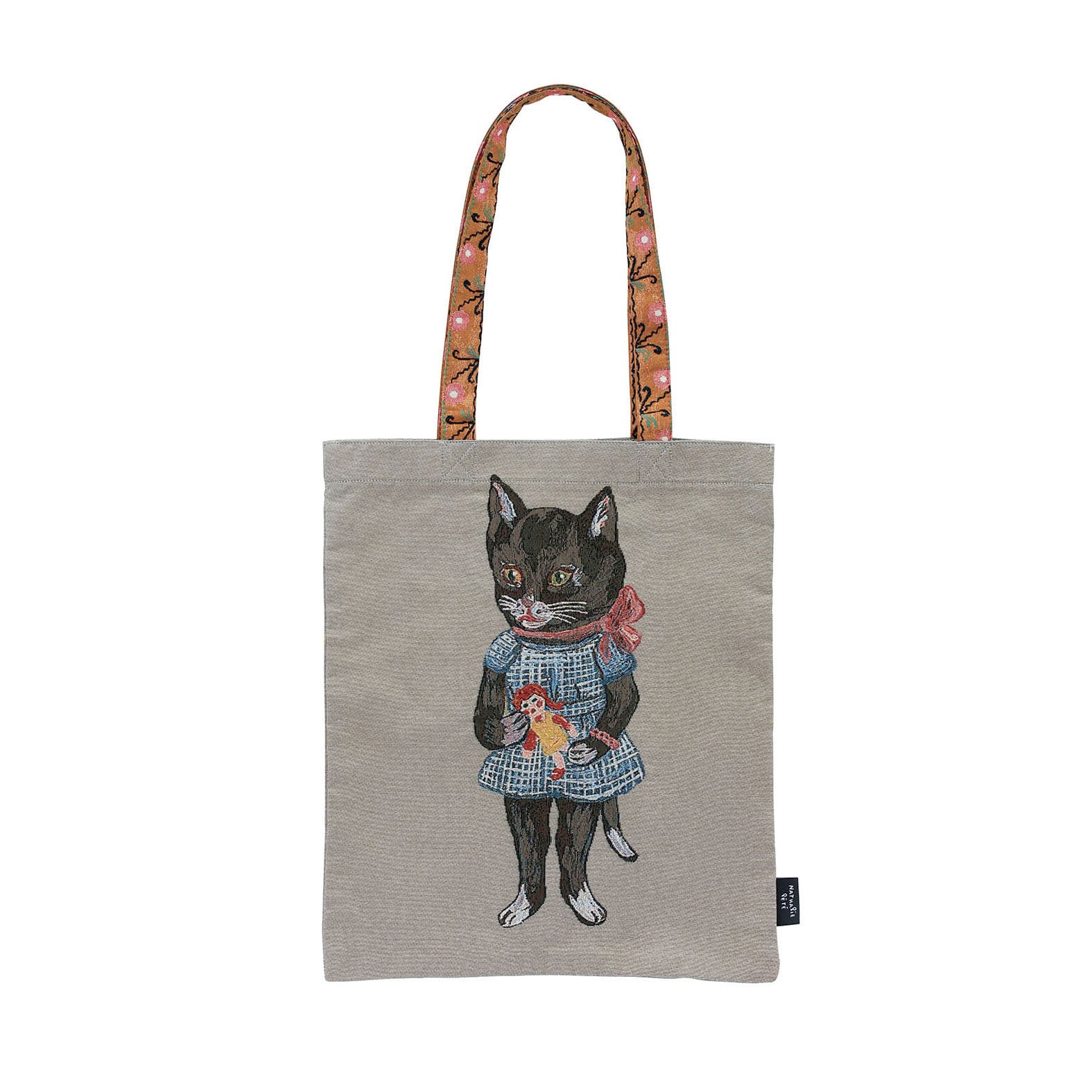 Nathalie Lete Tote Bag Black Cat