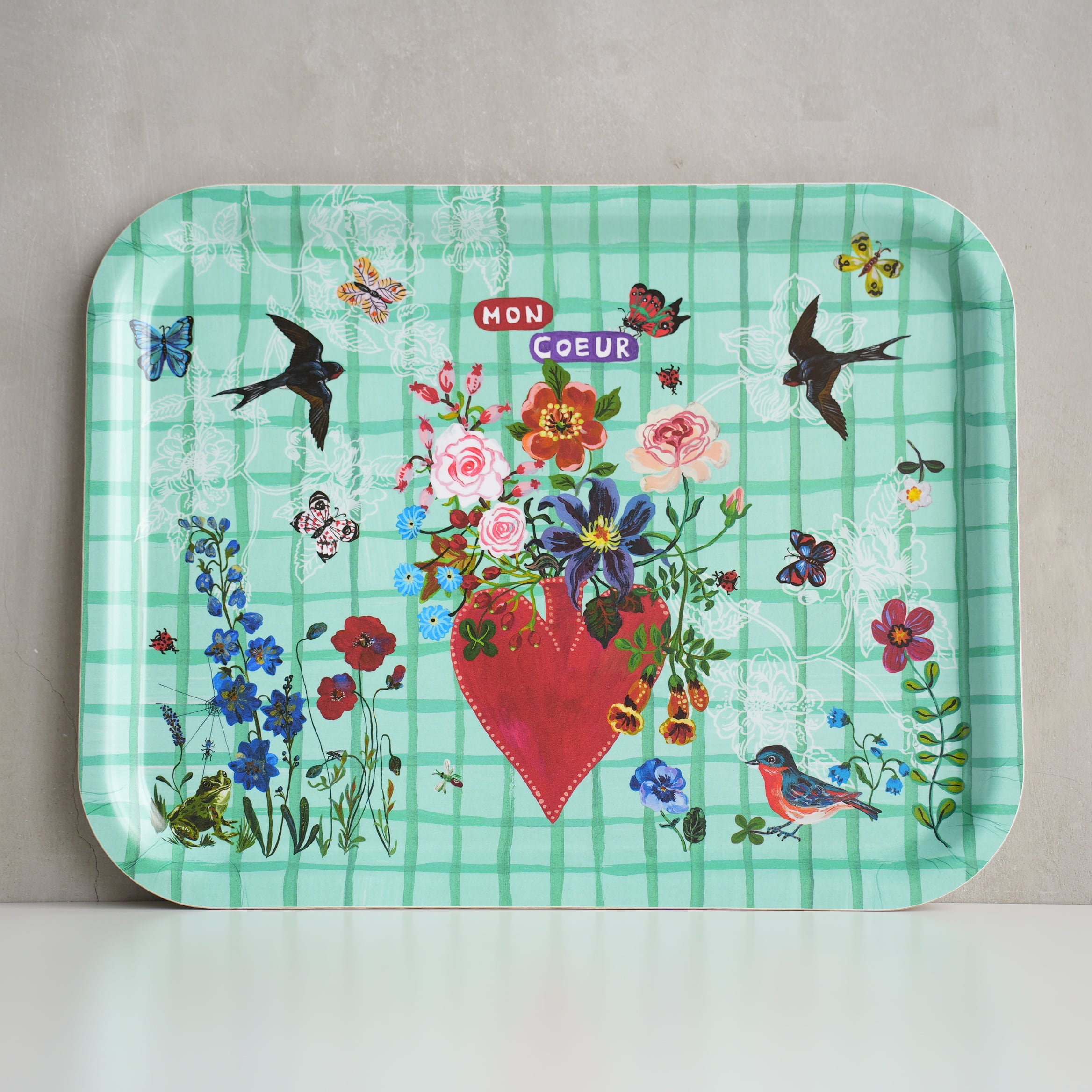 Nathalie Lete Mon Coeur Rect Tray