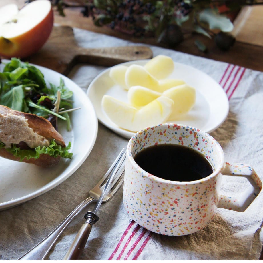 CHIPS Stacking Mug SPLASH White × Orange
