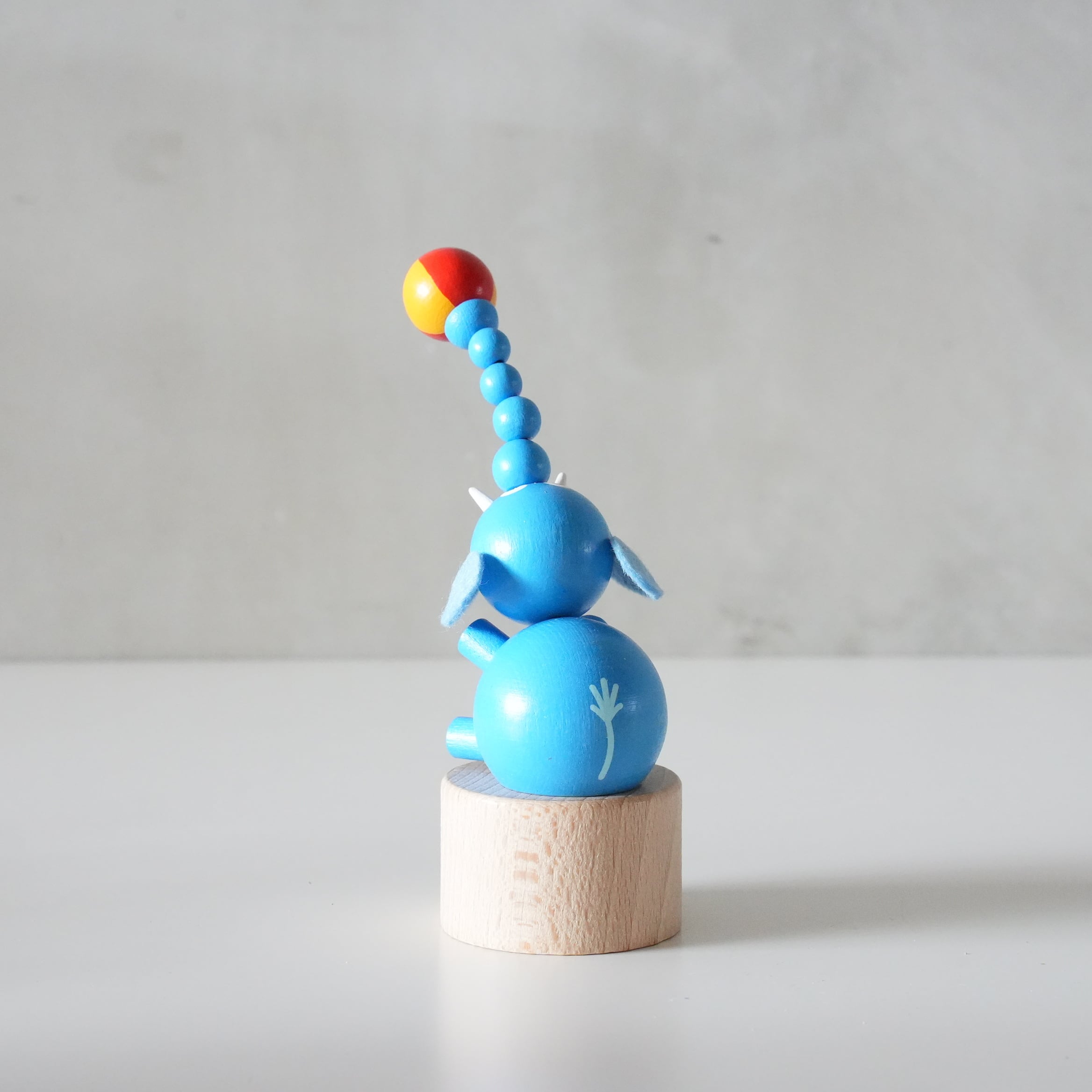 DETOA Wooden Push Up Toy Elephant