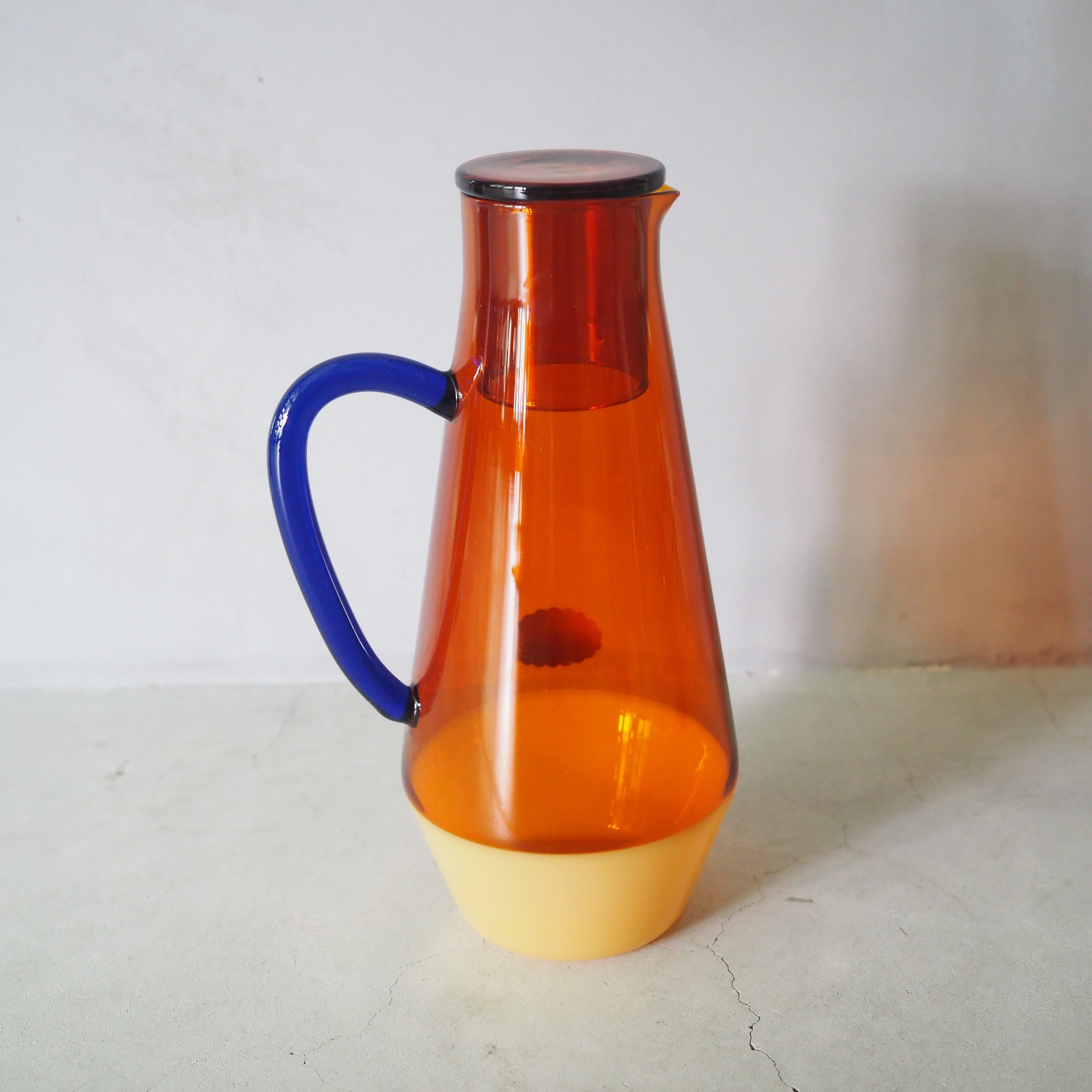 TWO TONE CARAFE Amber