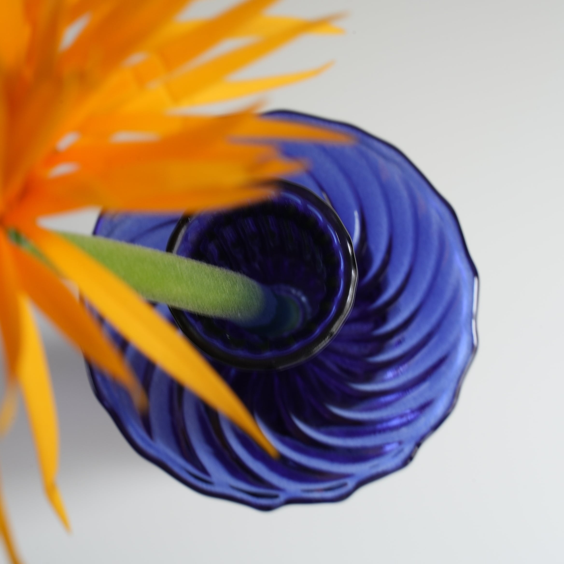 Lisa Glass Vase Blue