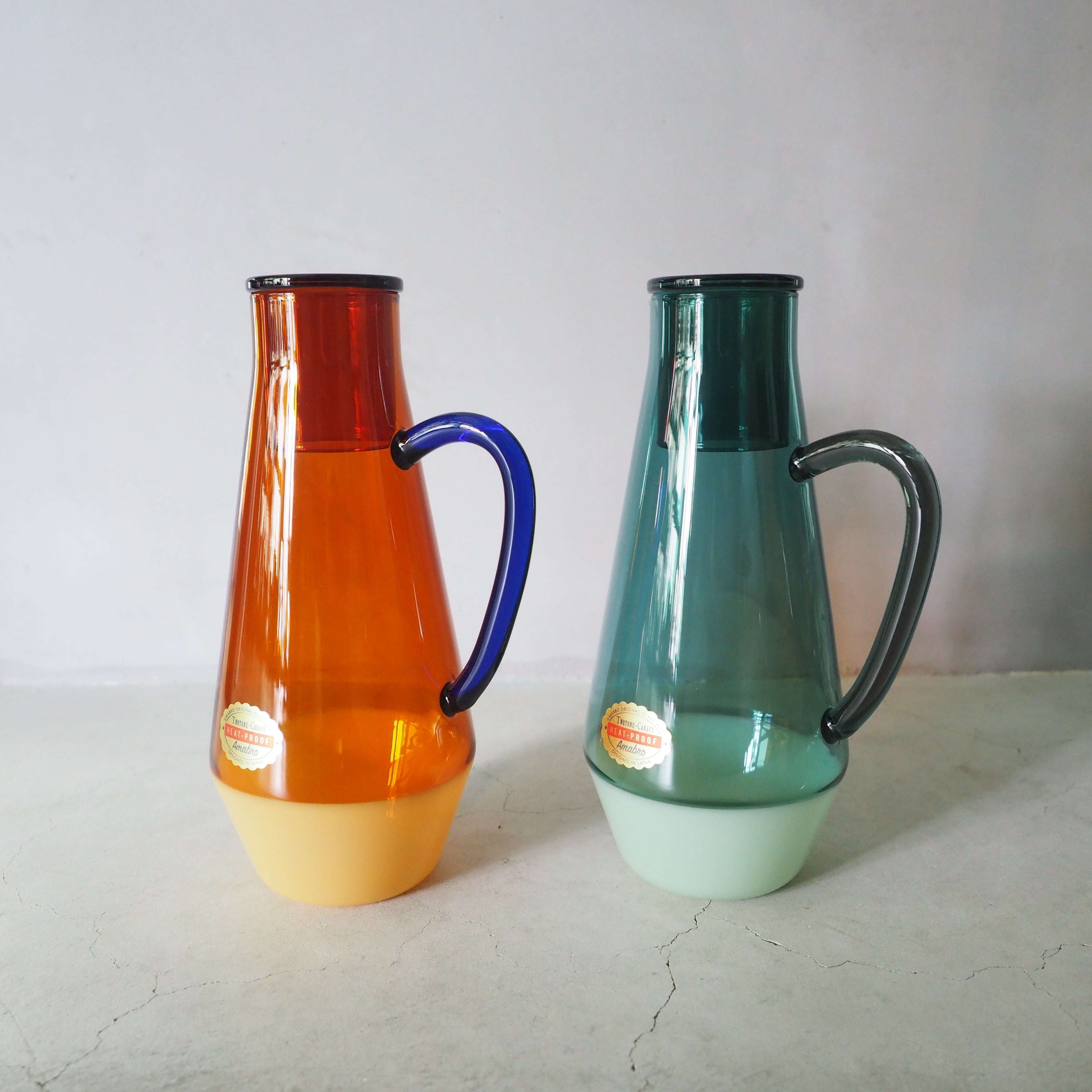 TWO TONE CARAFE Amber