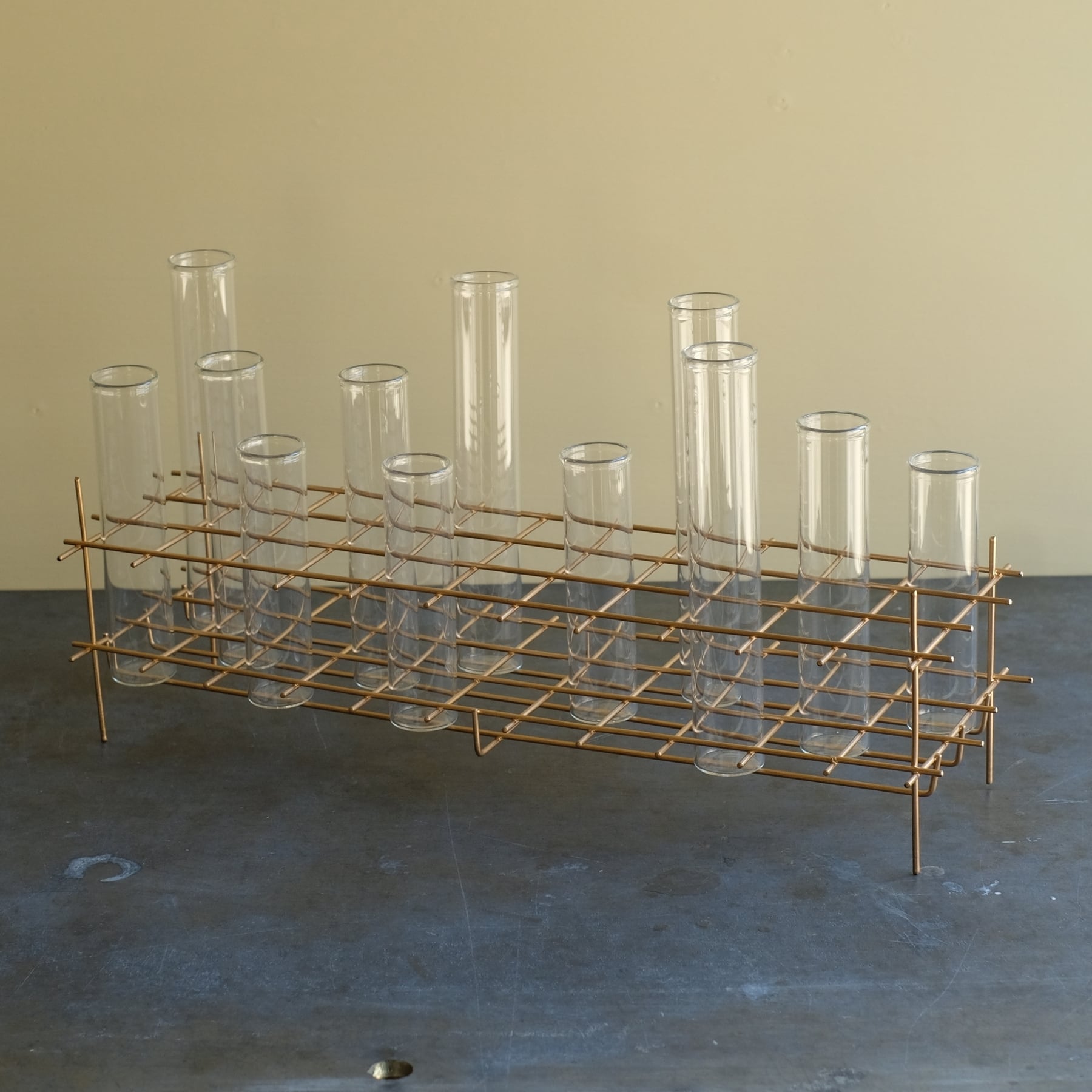 BIRD'S NEST L GLASS TEST TUBE VASE