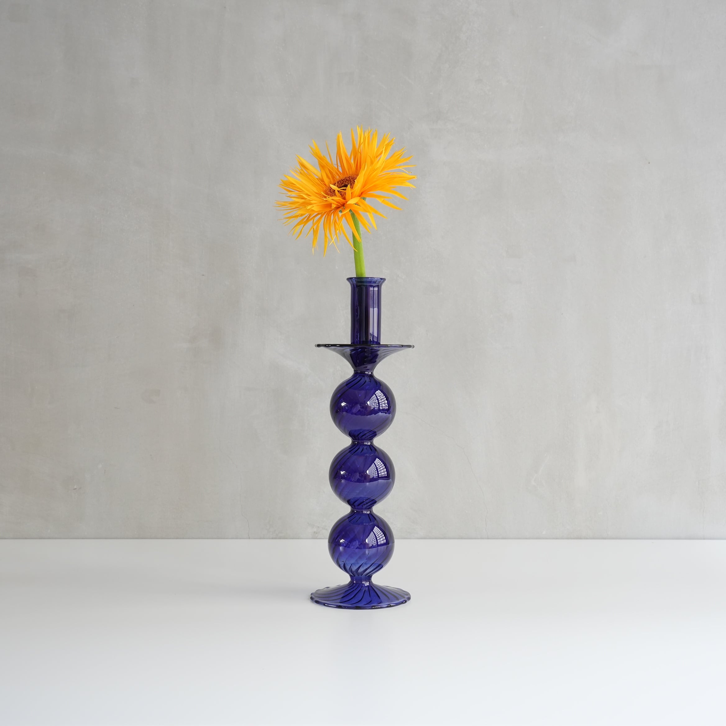 Lisa Glass Vase Blue