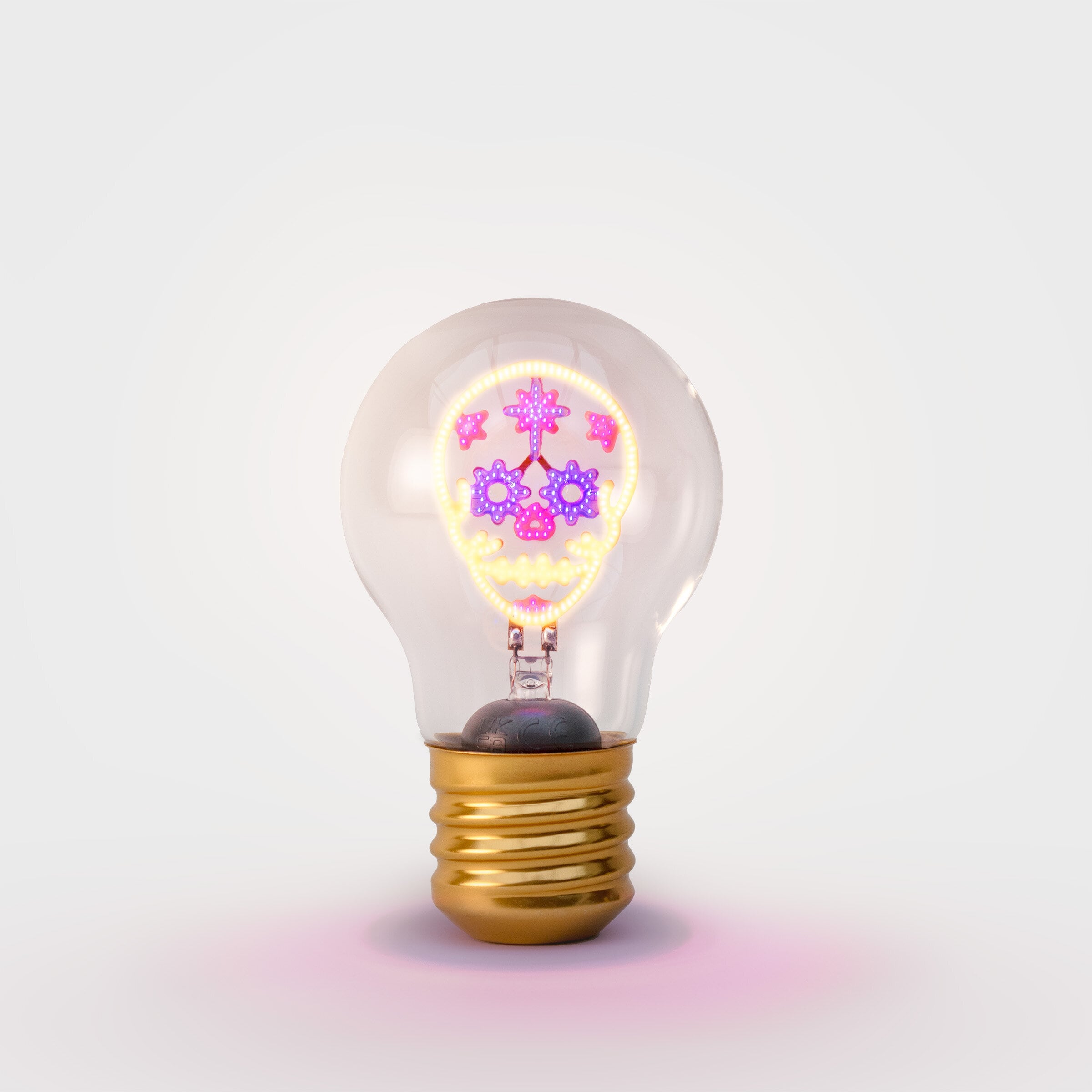 Cordless Lightbulb Skull