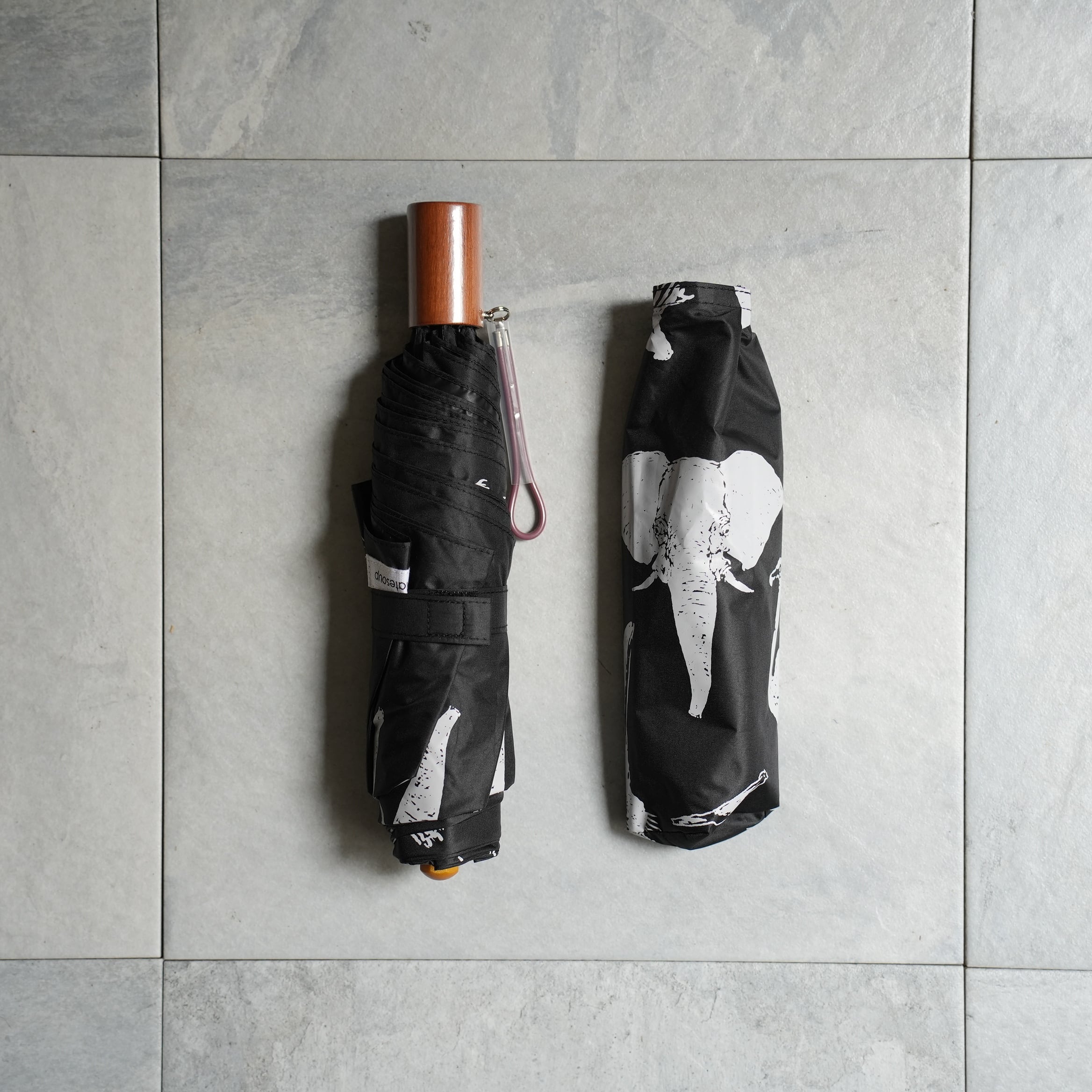 Sunshade Folding Umbrella Zoo Black