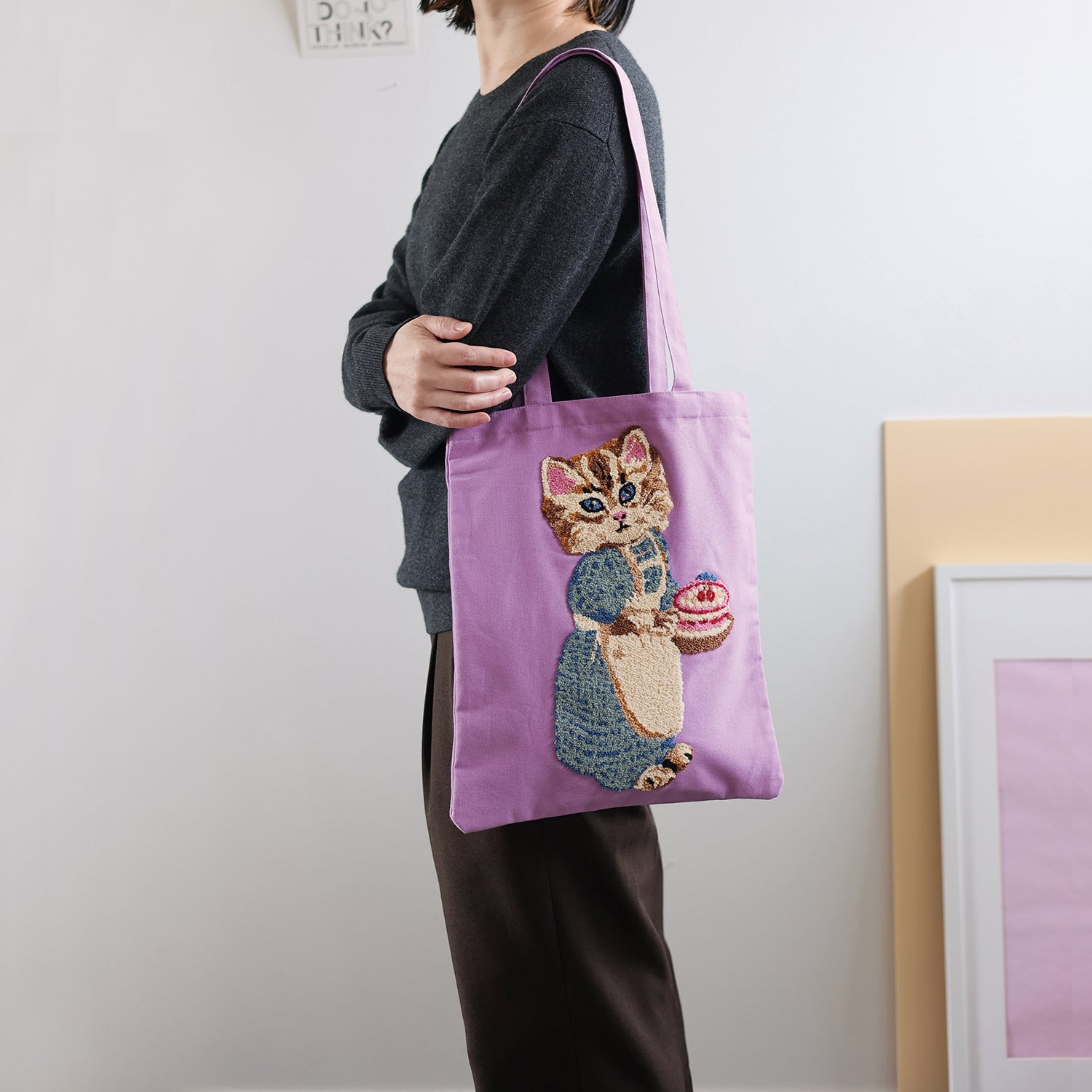 Nathalie Lete Fluffy Rectangle Tote Bag