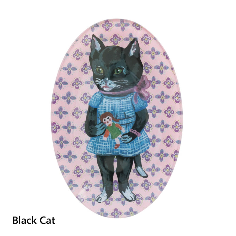 Nathalie Lete Glass Oval Plate