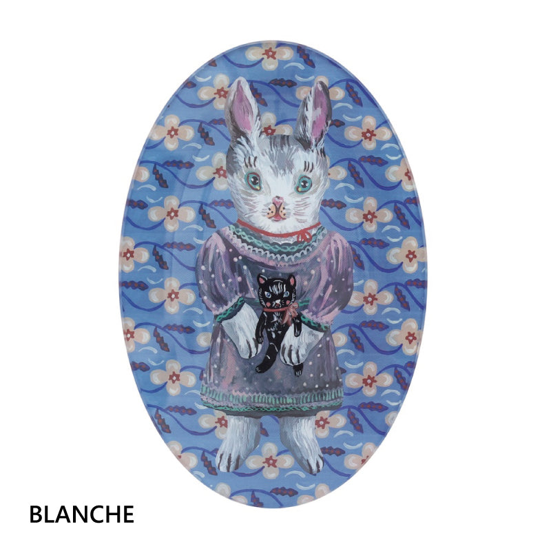 Nathalie Lete Glass Oval Plate