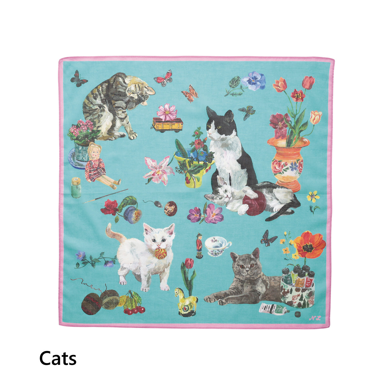Nathalie Lete Pictorial Design Handkerchief