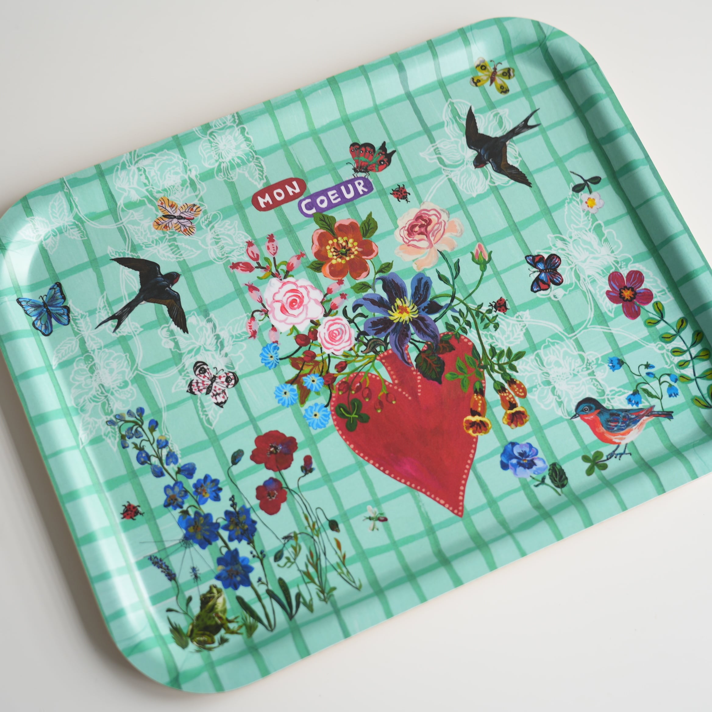 Nathalie Lete Mon Coeur Rect Tray