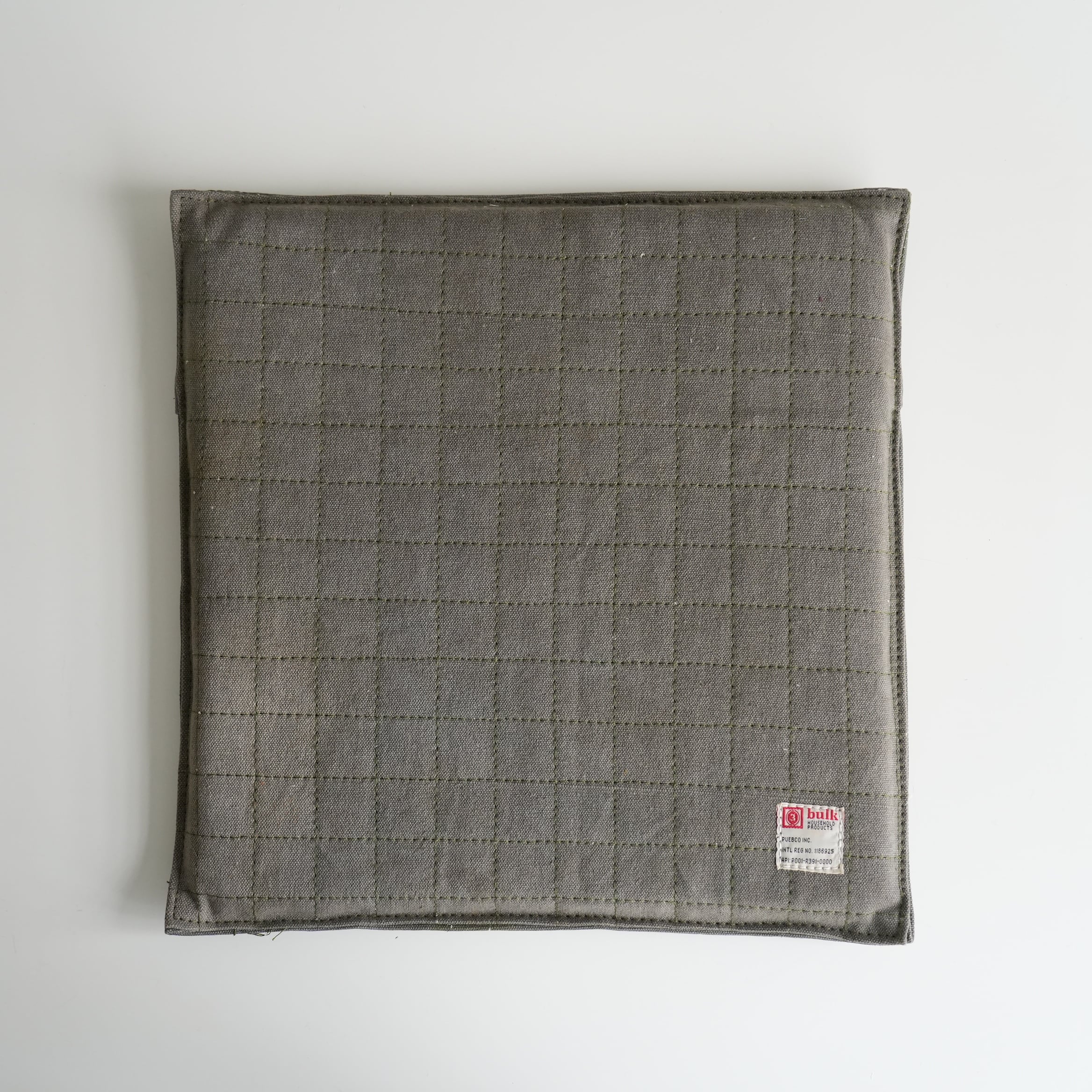 Vintage Tent Fabric Seat Cushion