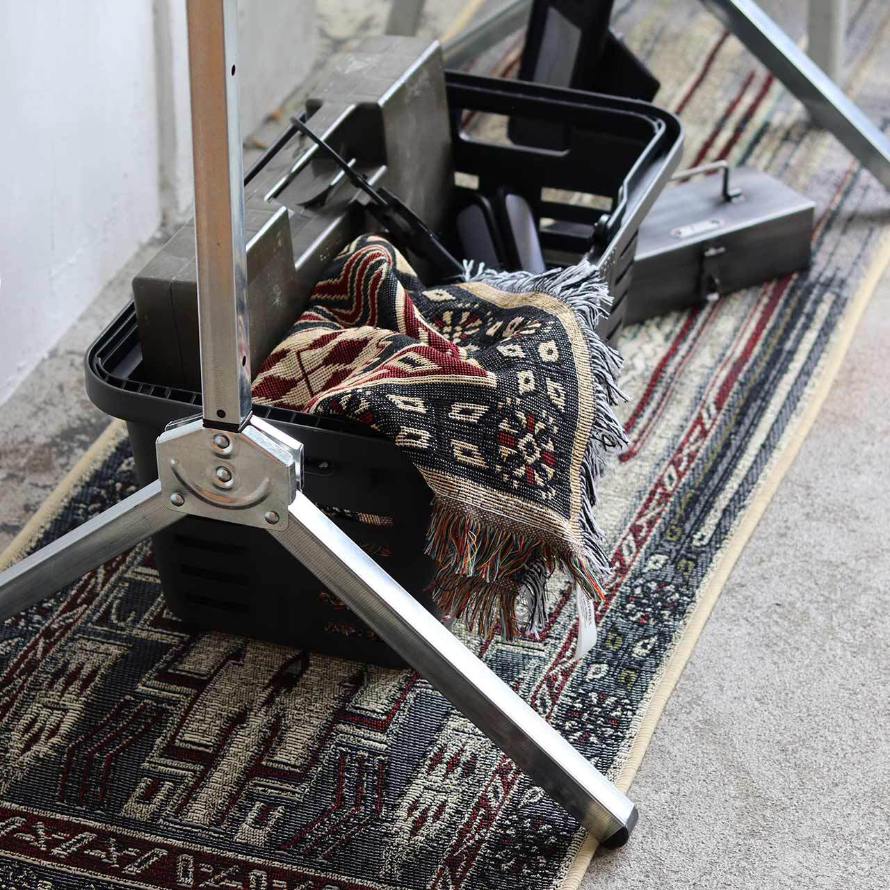 EXHIBITION FOLDABLE HANGER RACK Silver