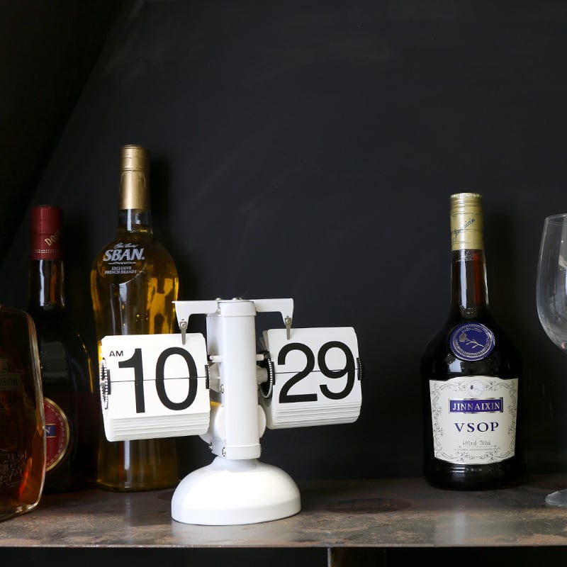 OPT FLIP CLOCK White