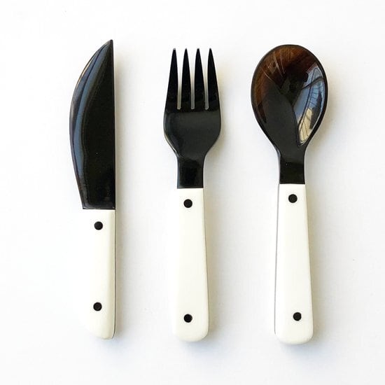 Sarah Petherick Chunky Teaspoon BK/WH