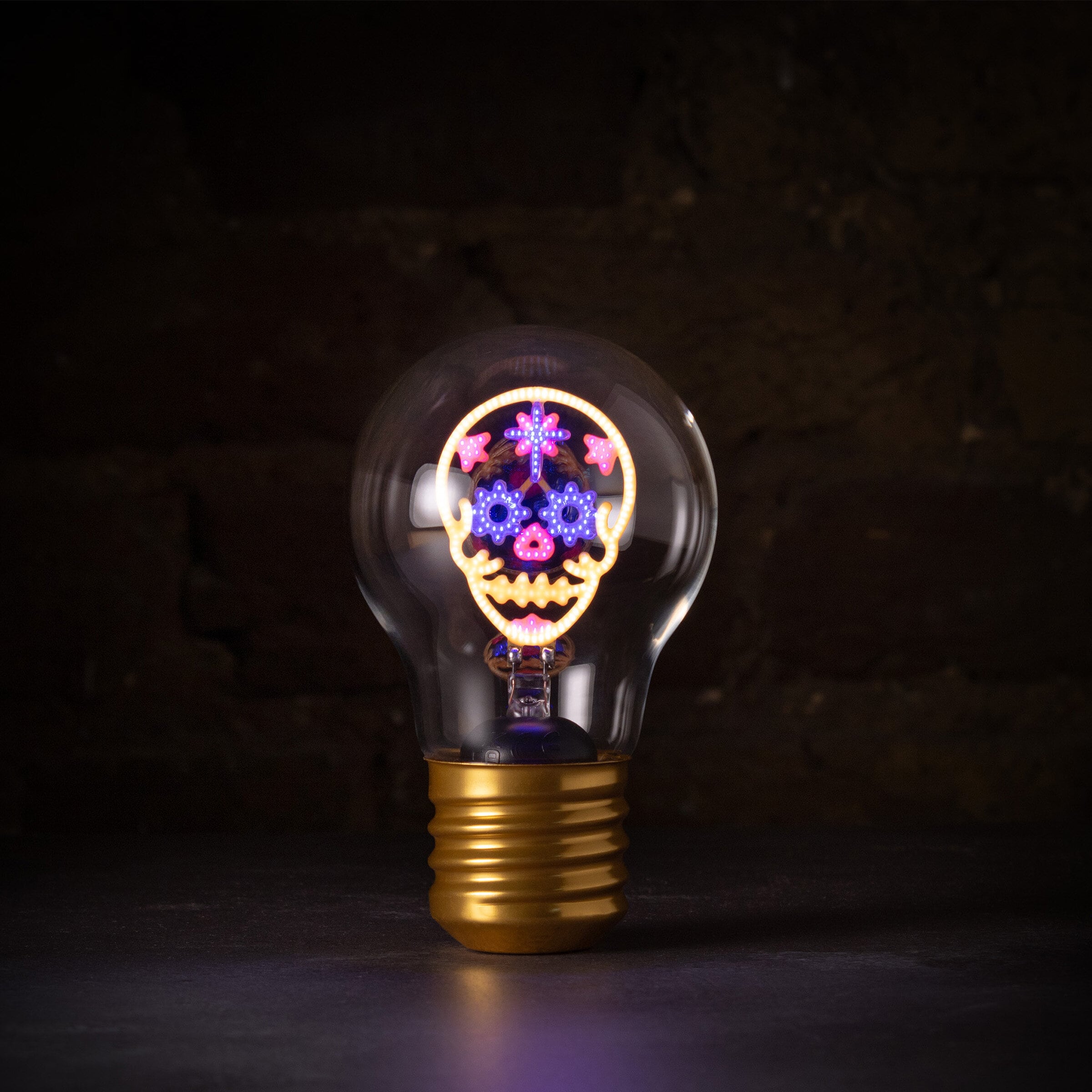 Cordless Lightbulb Skull