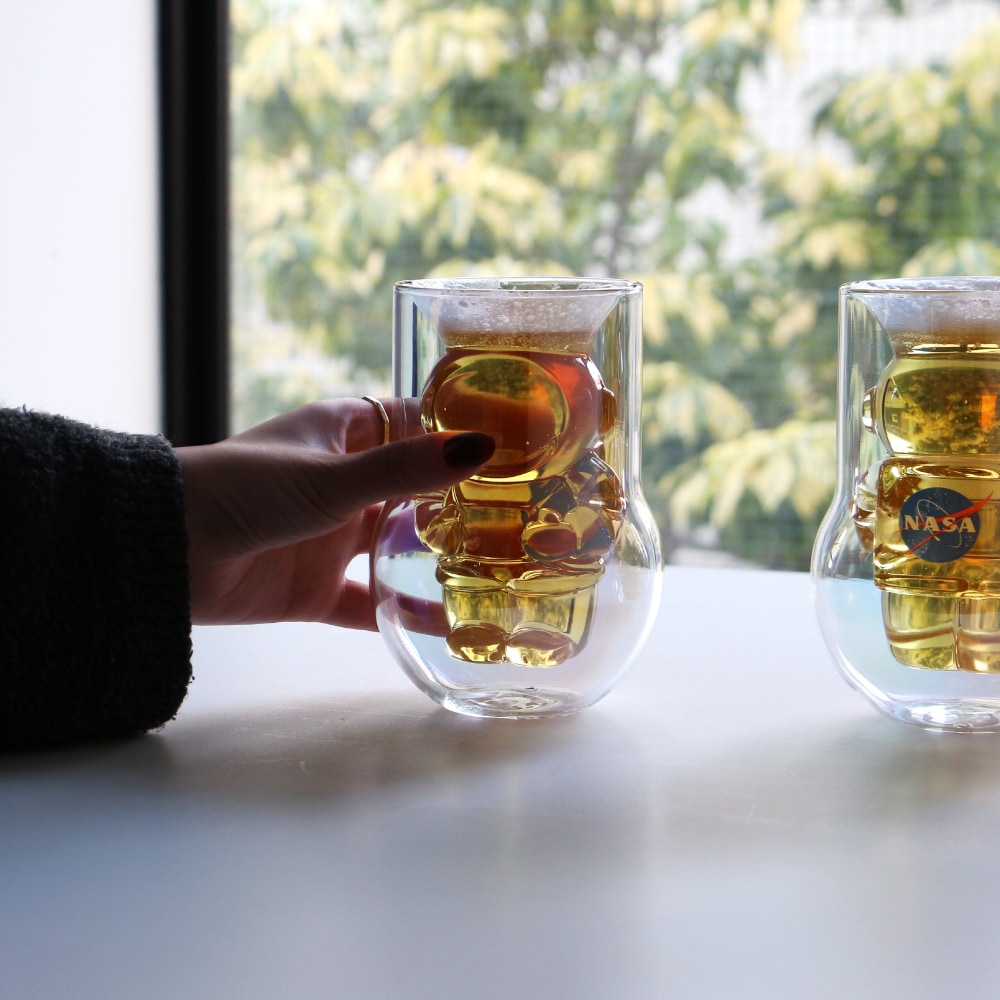 NASA Astronaut Double Wall Glasses 2P SET