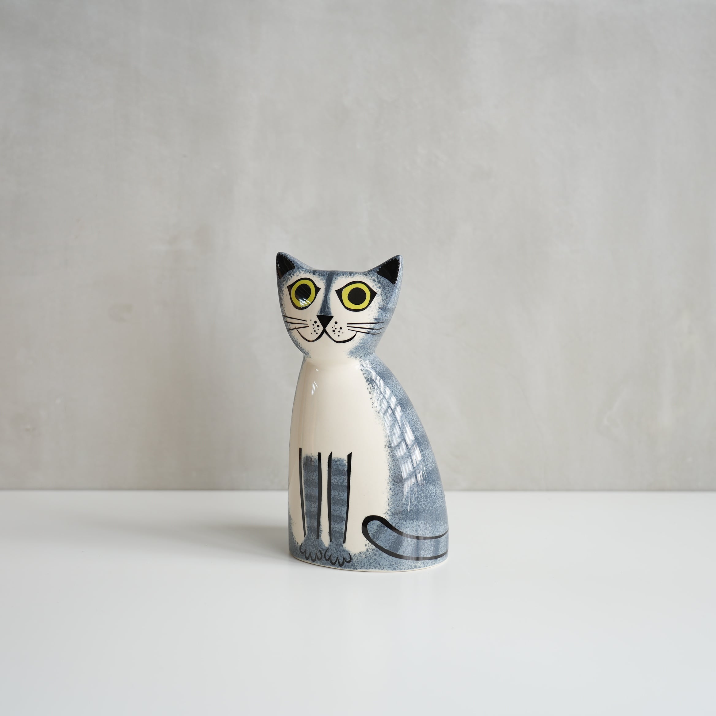 Hannah Turner Money Box Cat Gray