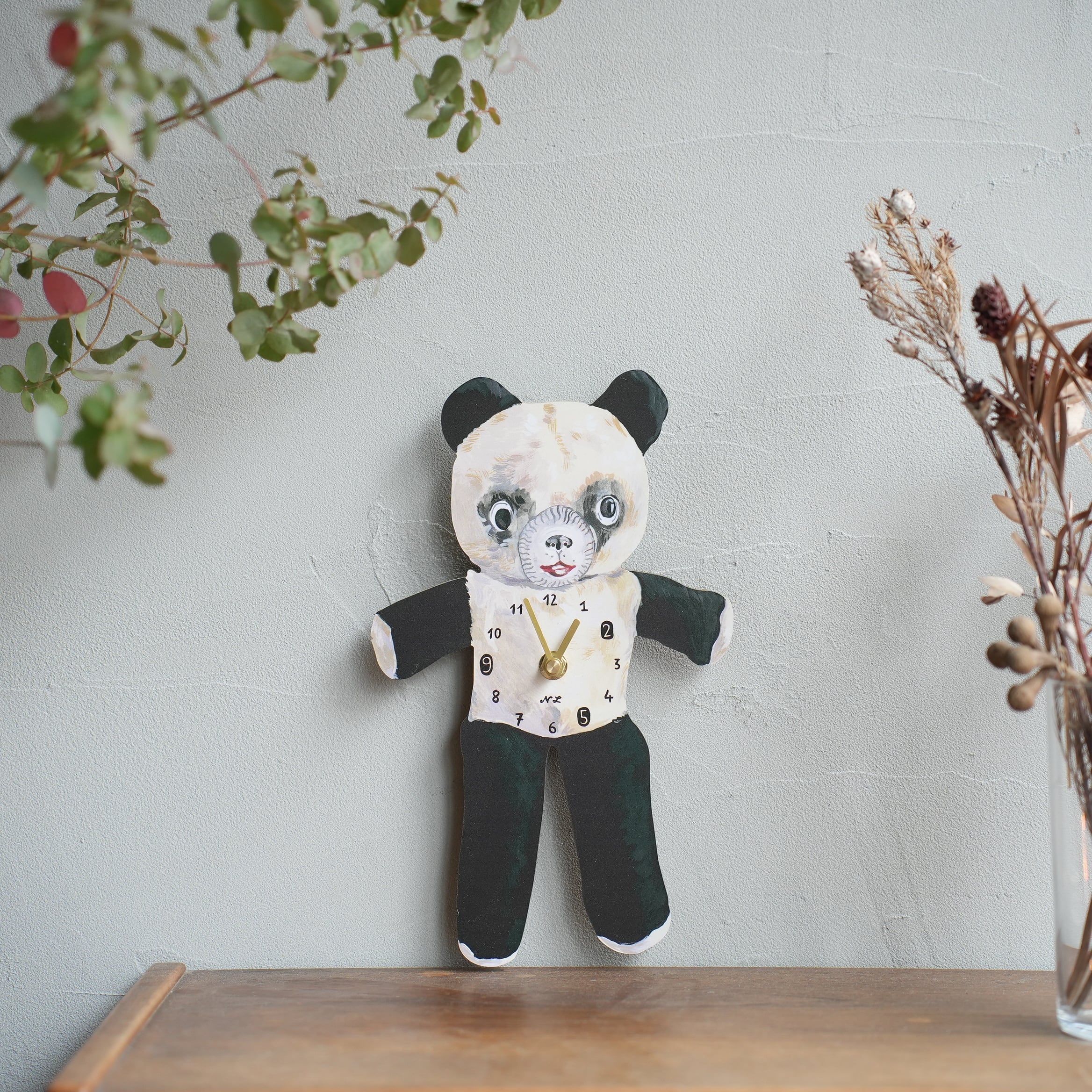 Nathalie Lete Diecut Clock Panda