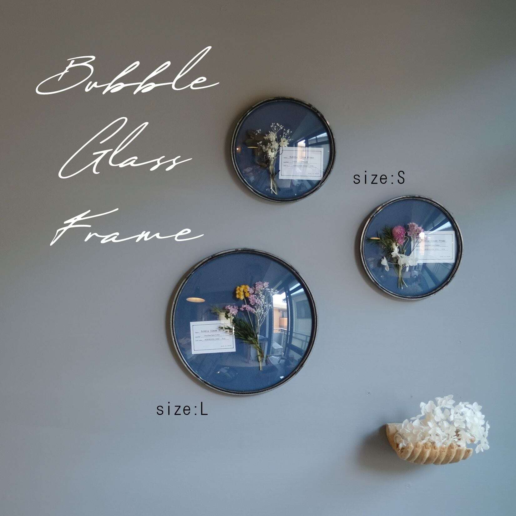 Bubble Glass Frame S Yellow