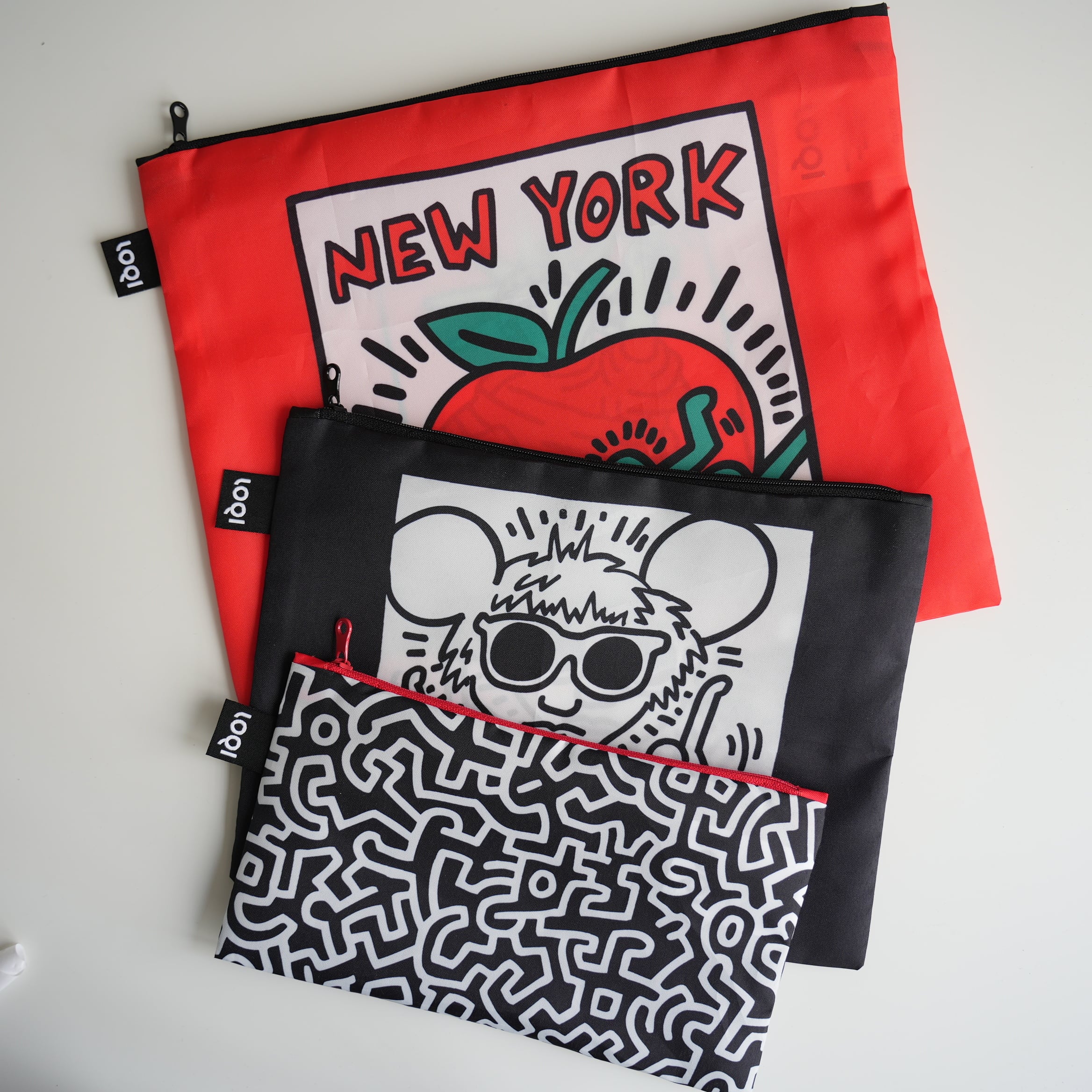 Zip Pouch Set KEITH HARING