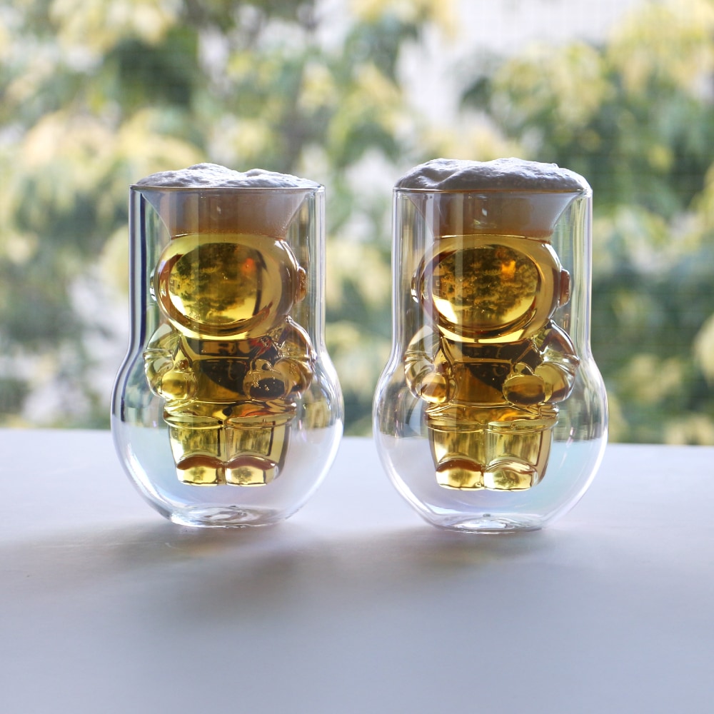 NASA Astronaut Double Wall Glasses 2P SET