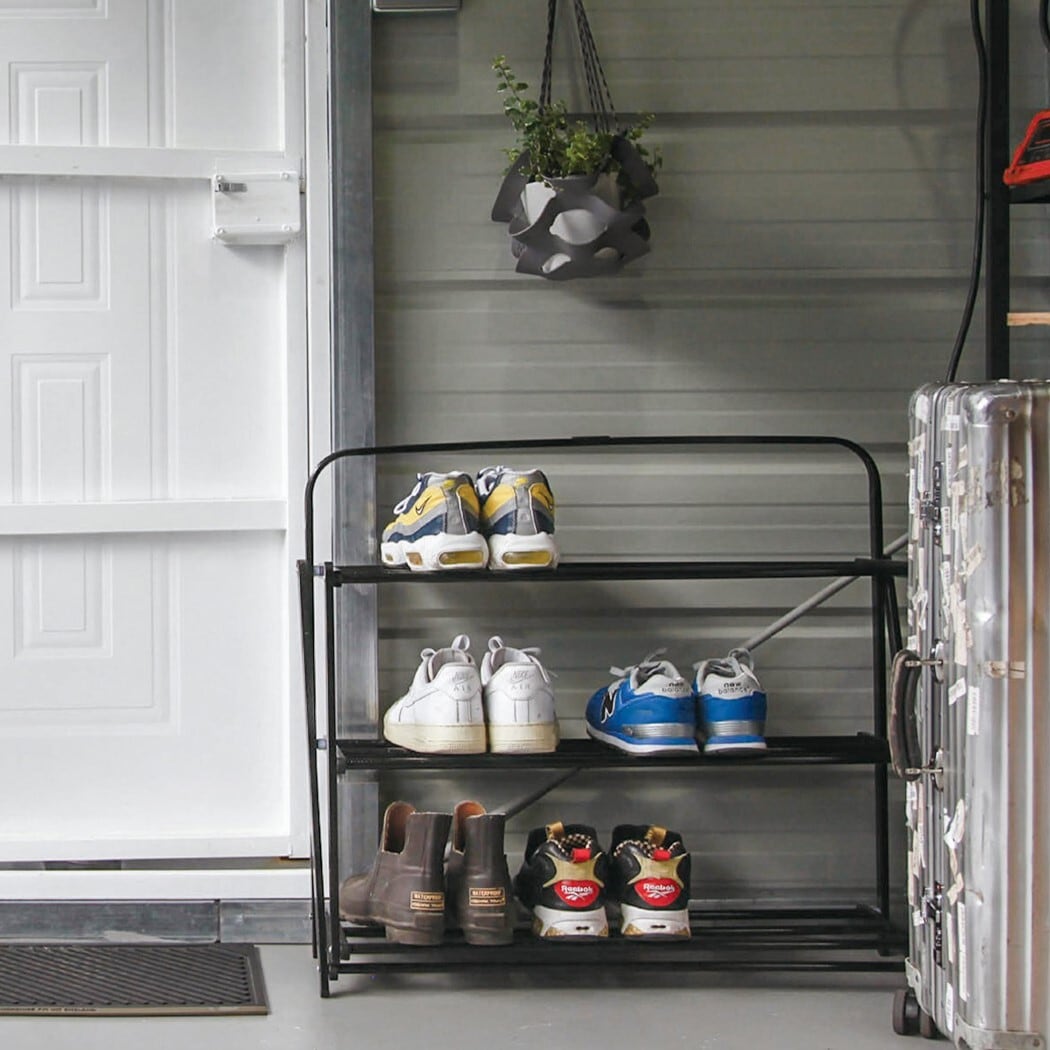 FOLDABLE SHOES RACK HAMMERTONE Black