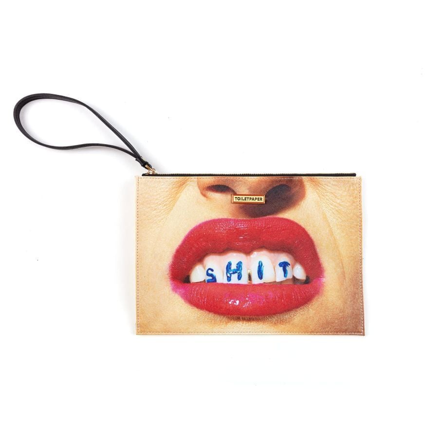 SELETTI / TOILETPAPER Pouch Bag SHIT