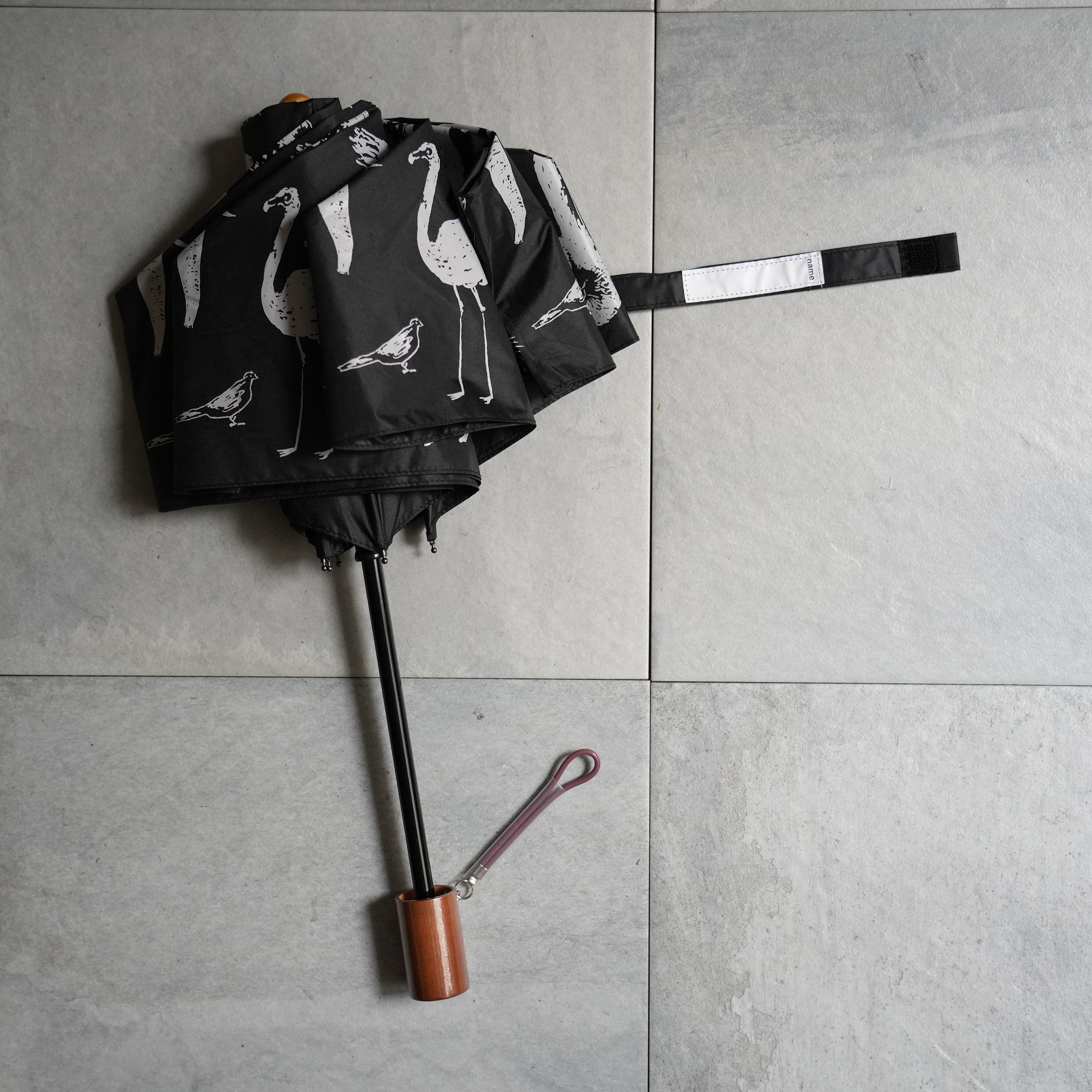 Sunshade Folding Umbrella Zoo Black