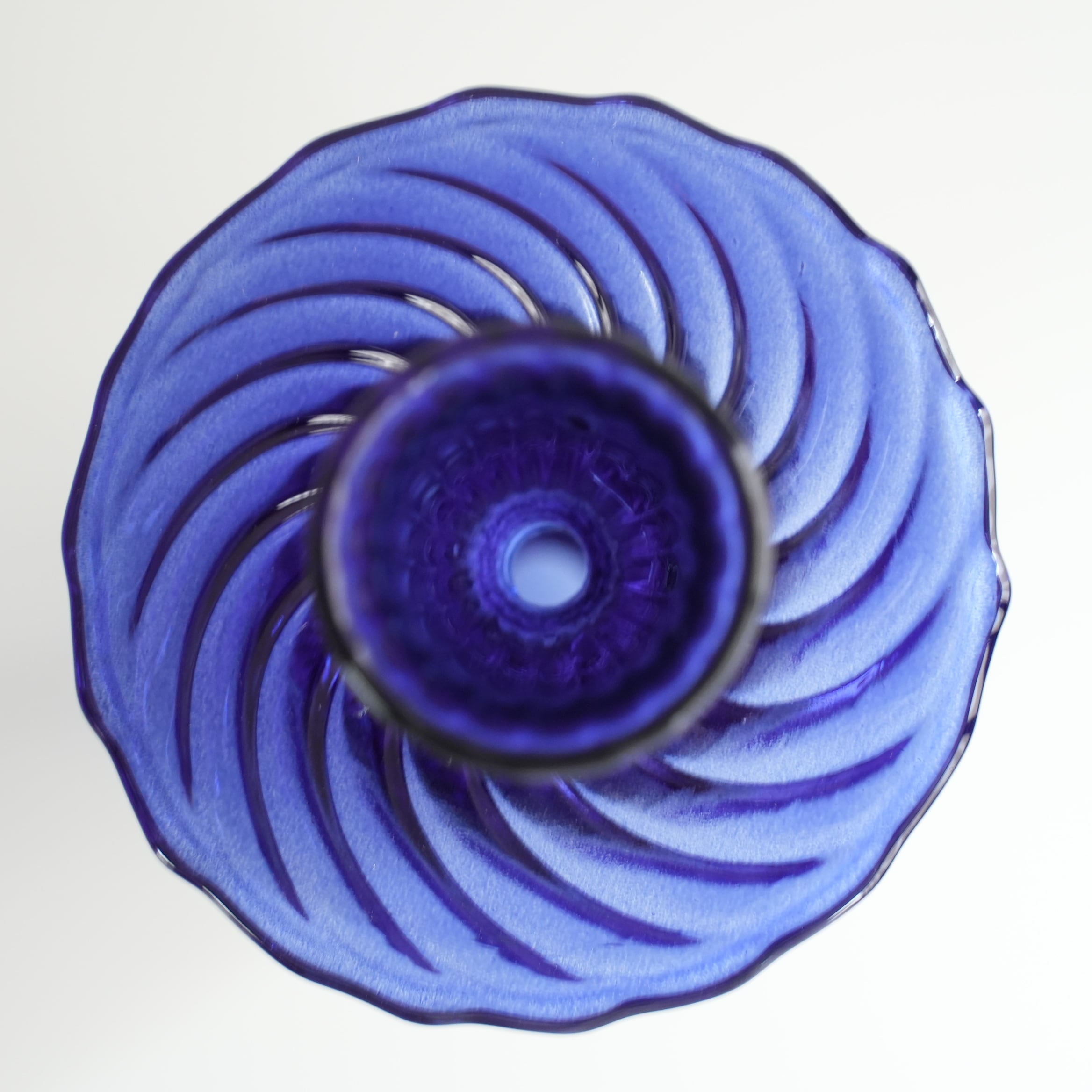 Lisa Glass Vase Blue