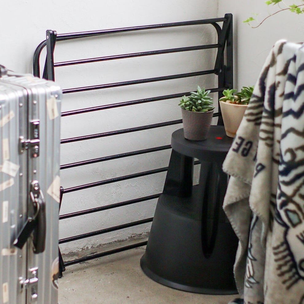 FOLDABLE SHOES RACK HAMMERTONE Black