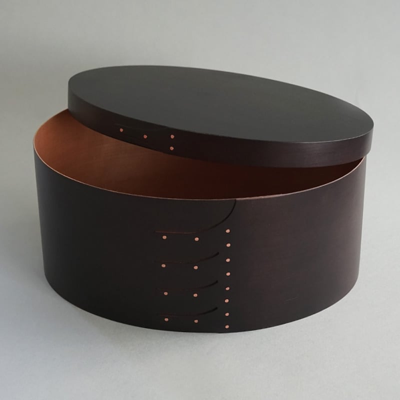 Shaker Oval Box L Black