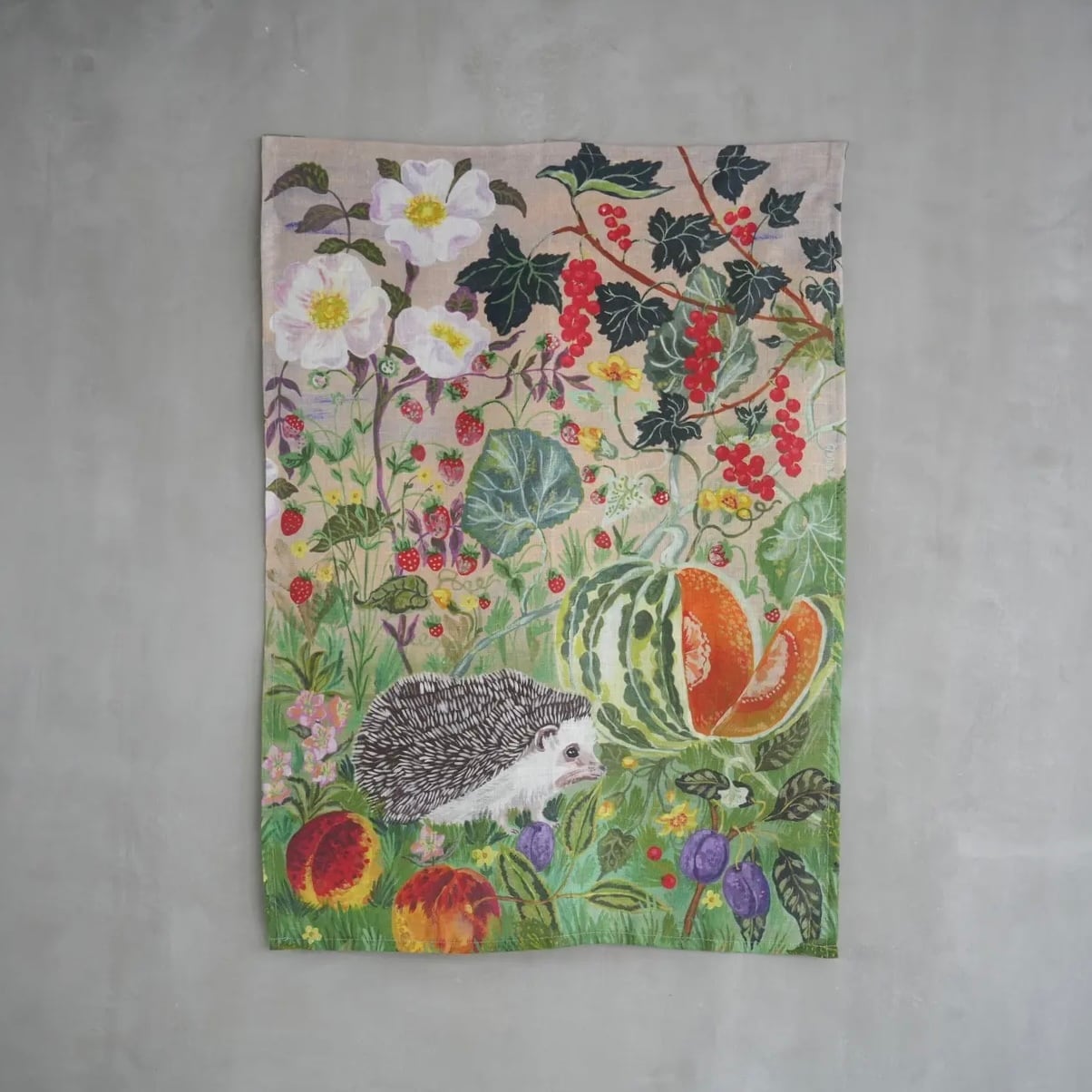 Nathalie Lete Mes Amis Du Potager Tea Towel