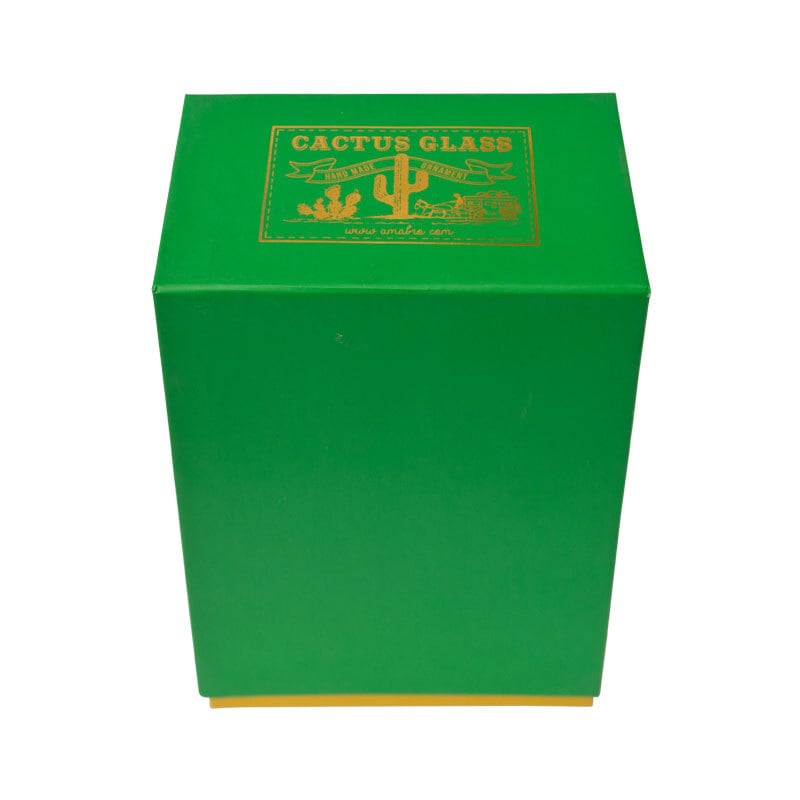 CACTUS GLASS ORNAMENT / Pillar Green