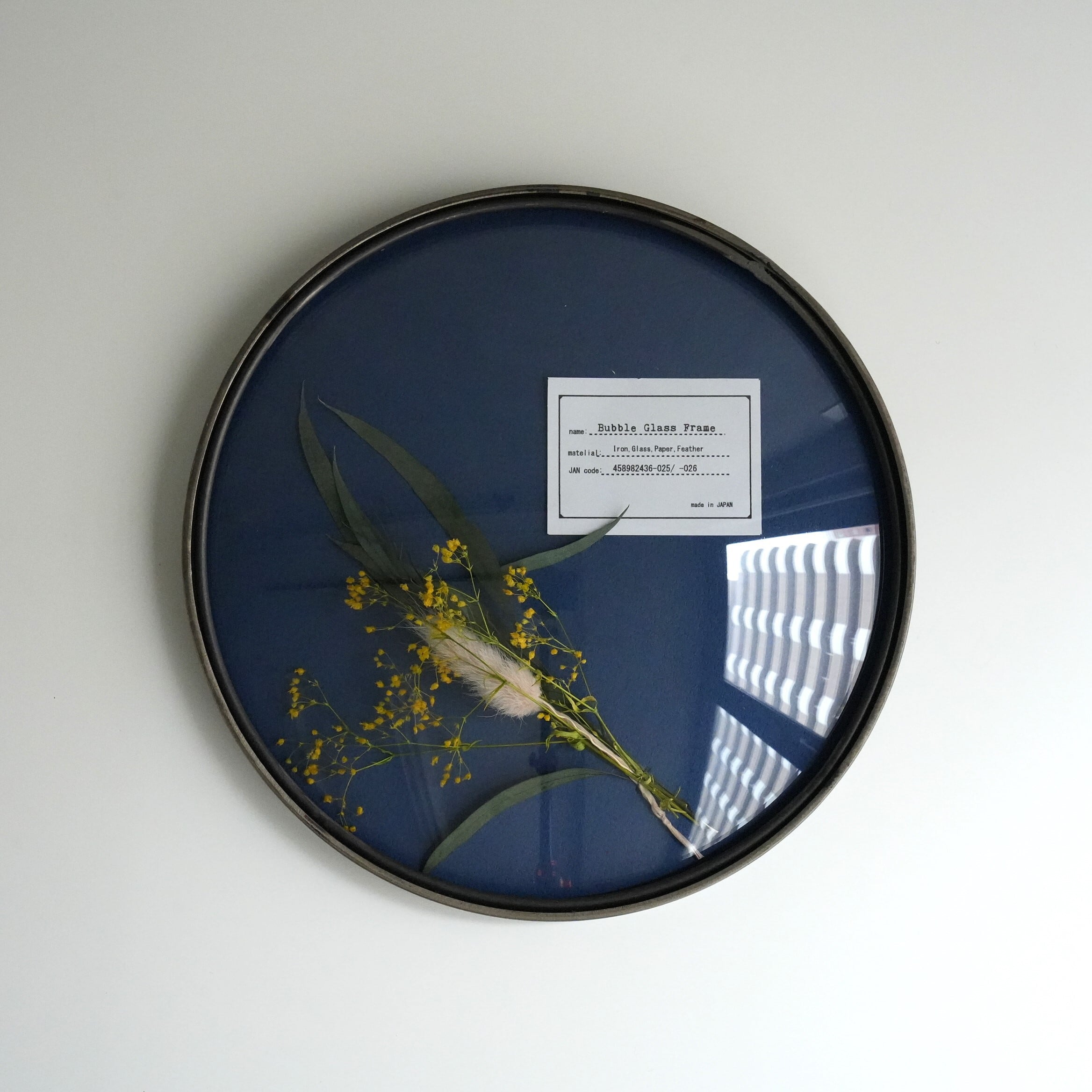 Bubble Glass Frame L Yellow