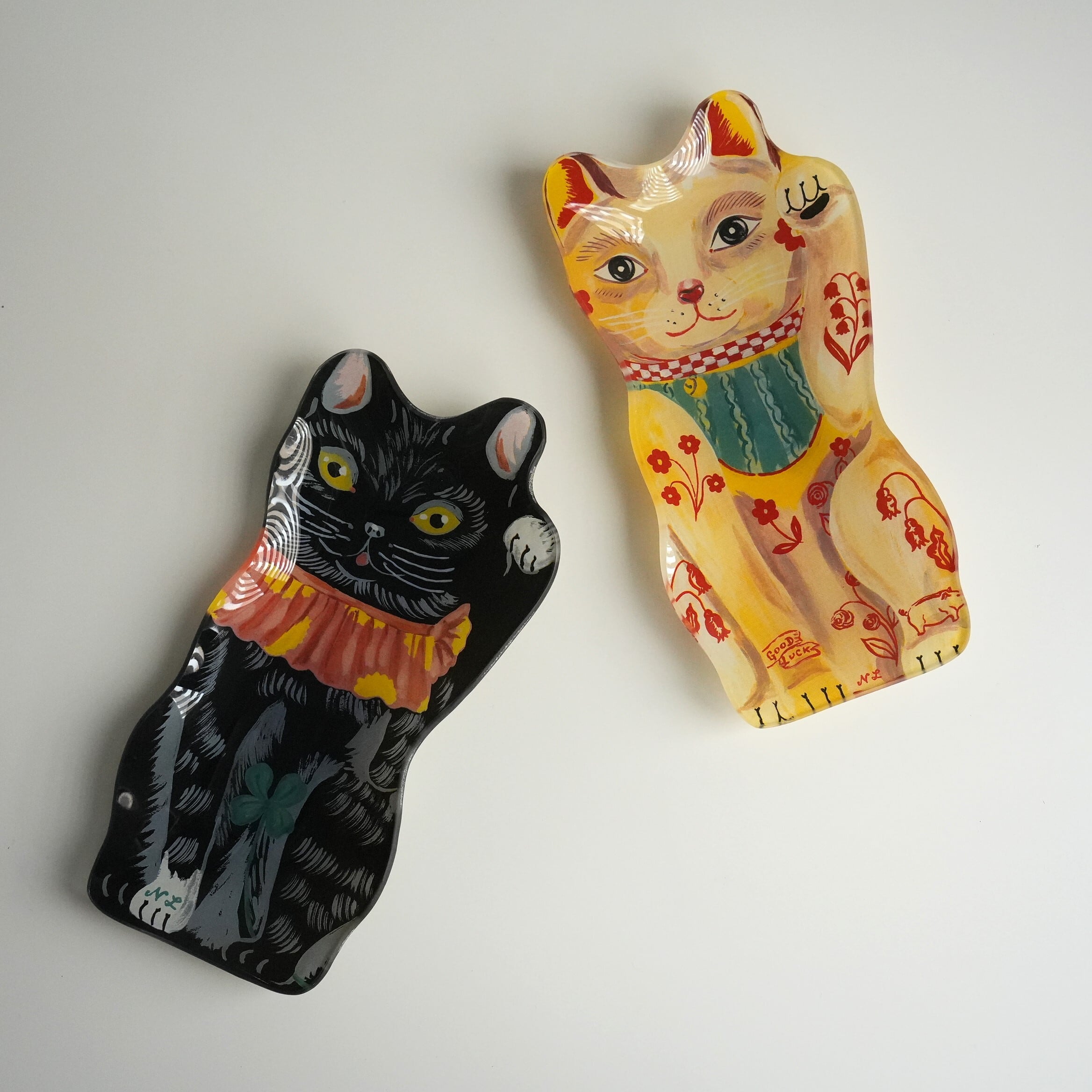 Nathalie Lete Lucky Cat Plate